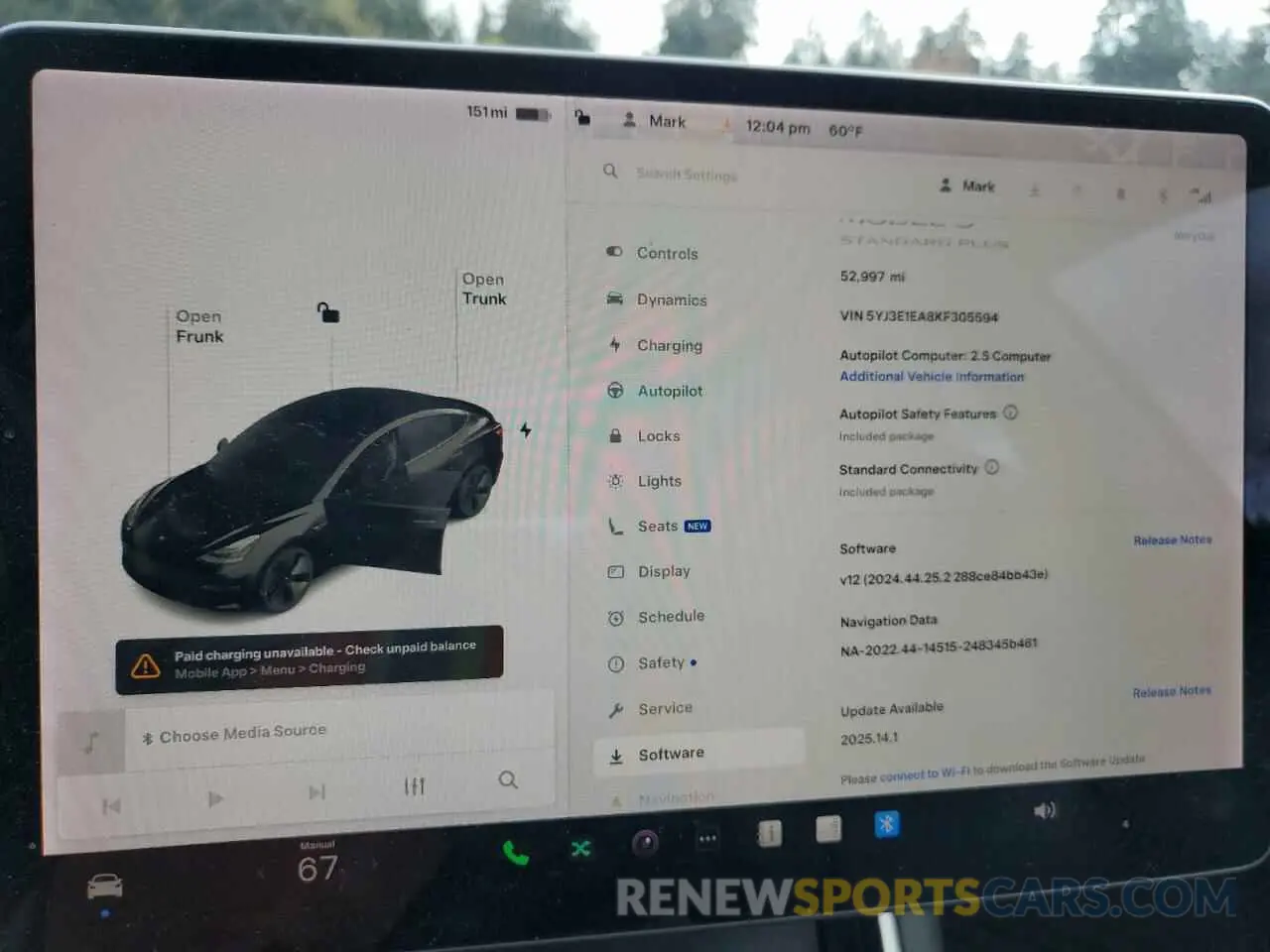 9 fotografías del automóvil dañado 5YJ3E1EA8KF305594 TESLA MODEL 3 2019