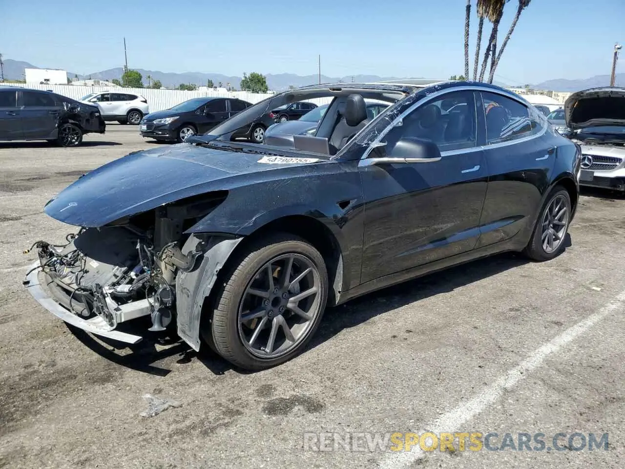1 fotografías del automóvil dañado 5YJ3E1EA8KF306096 TESLA MODEL 3 2019