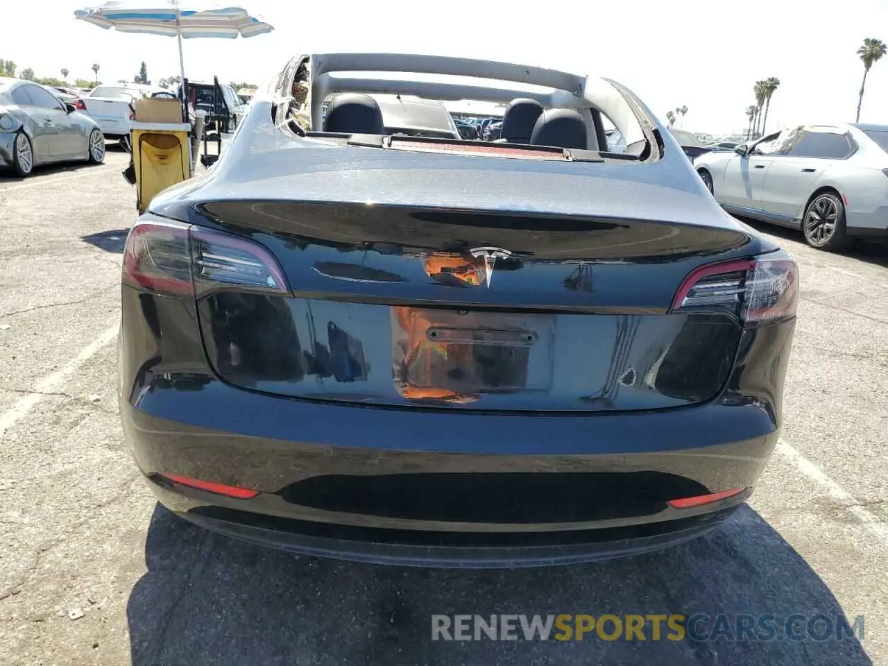 6 fotografías del automóvil dañado 5YJ3E1EA8KF306096 TESLA MODEL 3 2019