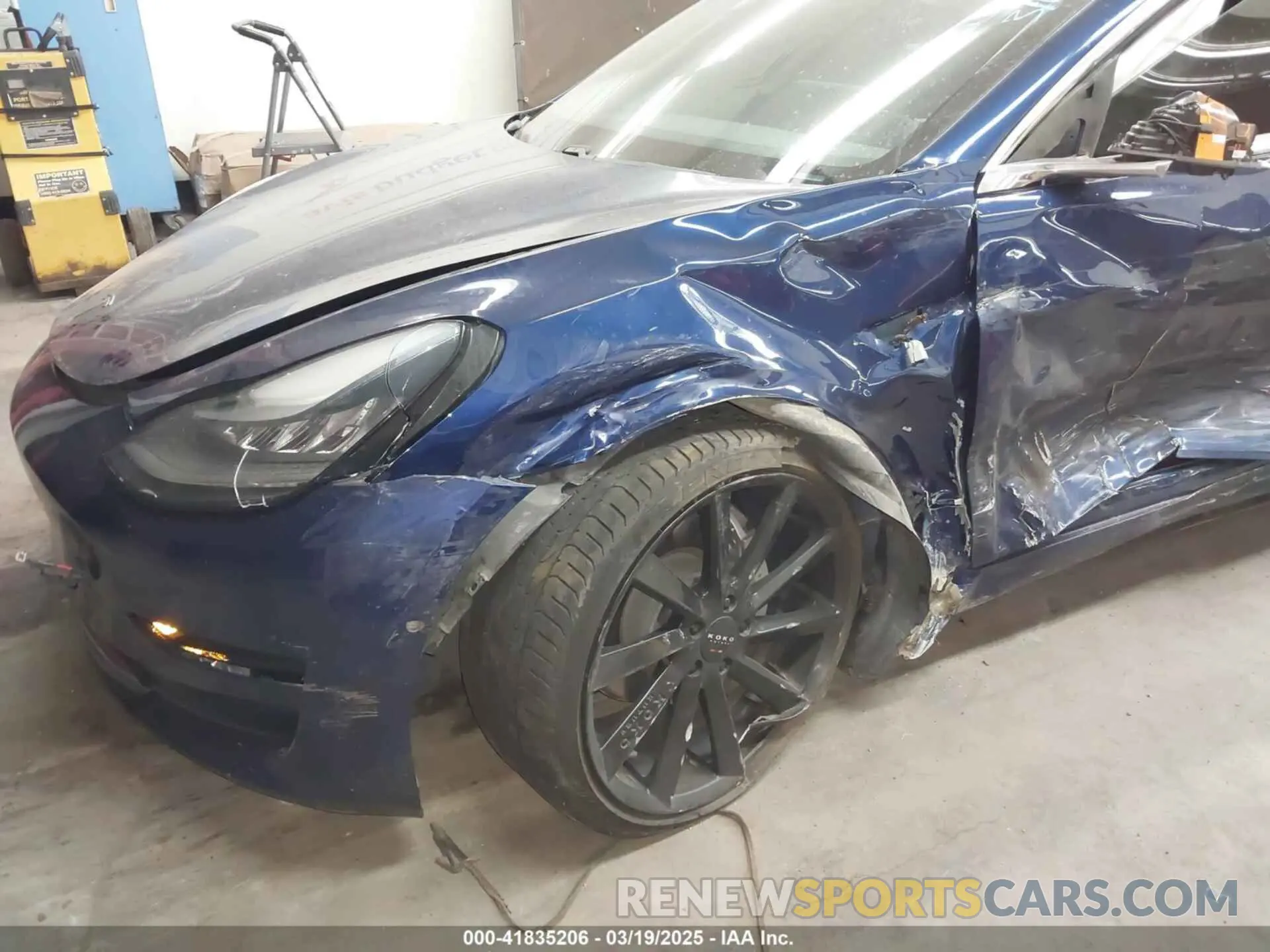 6 fotografías del automóvil dañado 5YJ3E1EA8KF311623 TESLA MODEL 3 2019