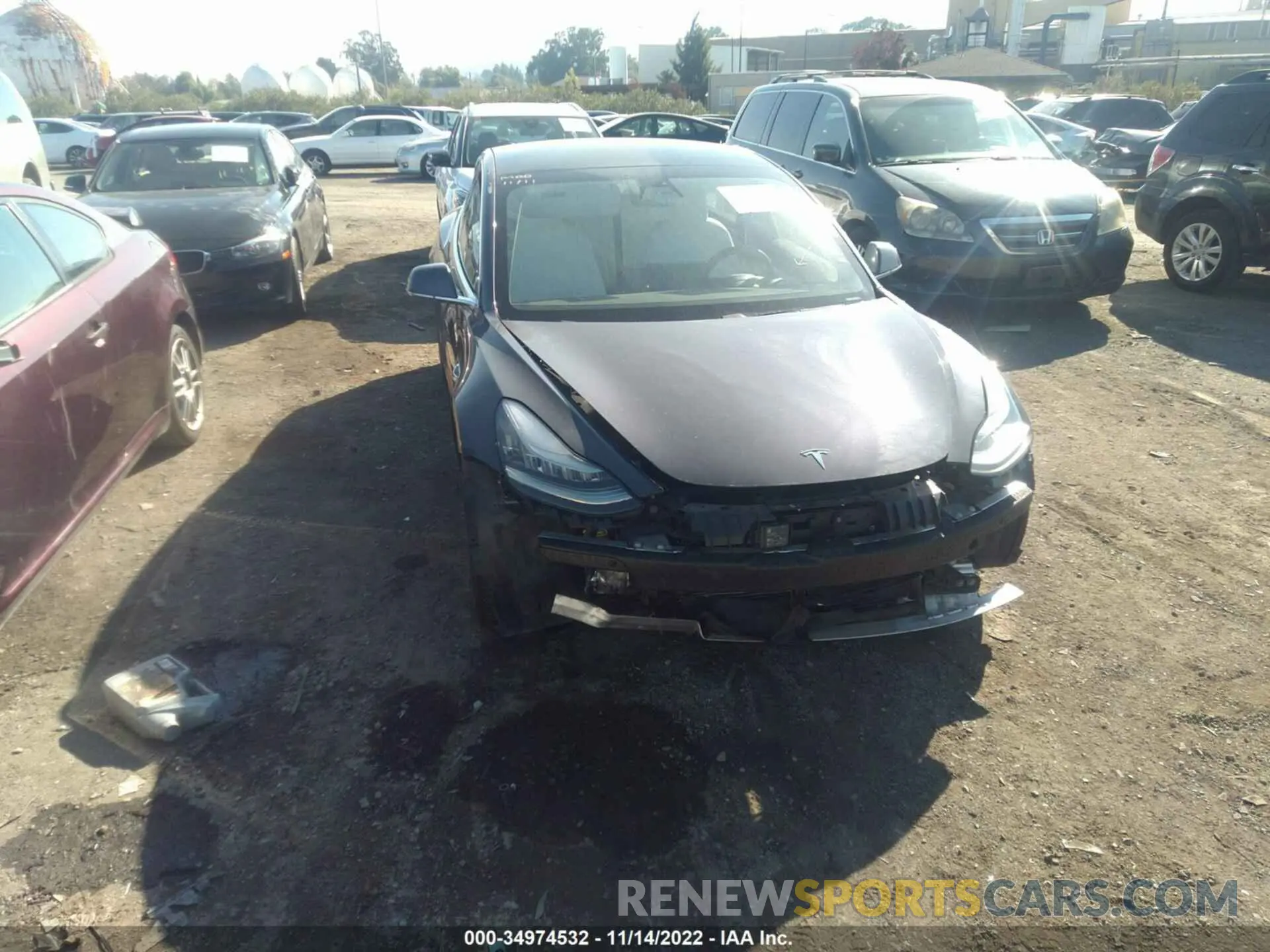1 fotografías del automóvil dañado 5YJ3E1EA8KF323576 TESLA MODEL 3 2019
