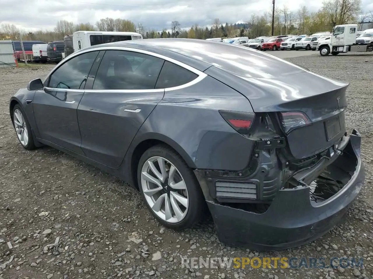 2 fotografías del automóvil dañado 5YJ3E1EA8KF326767 TESLA MODEL 3 2019