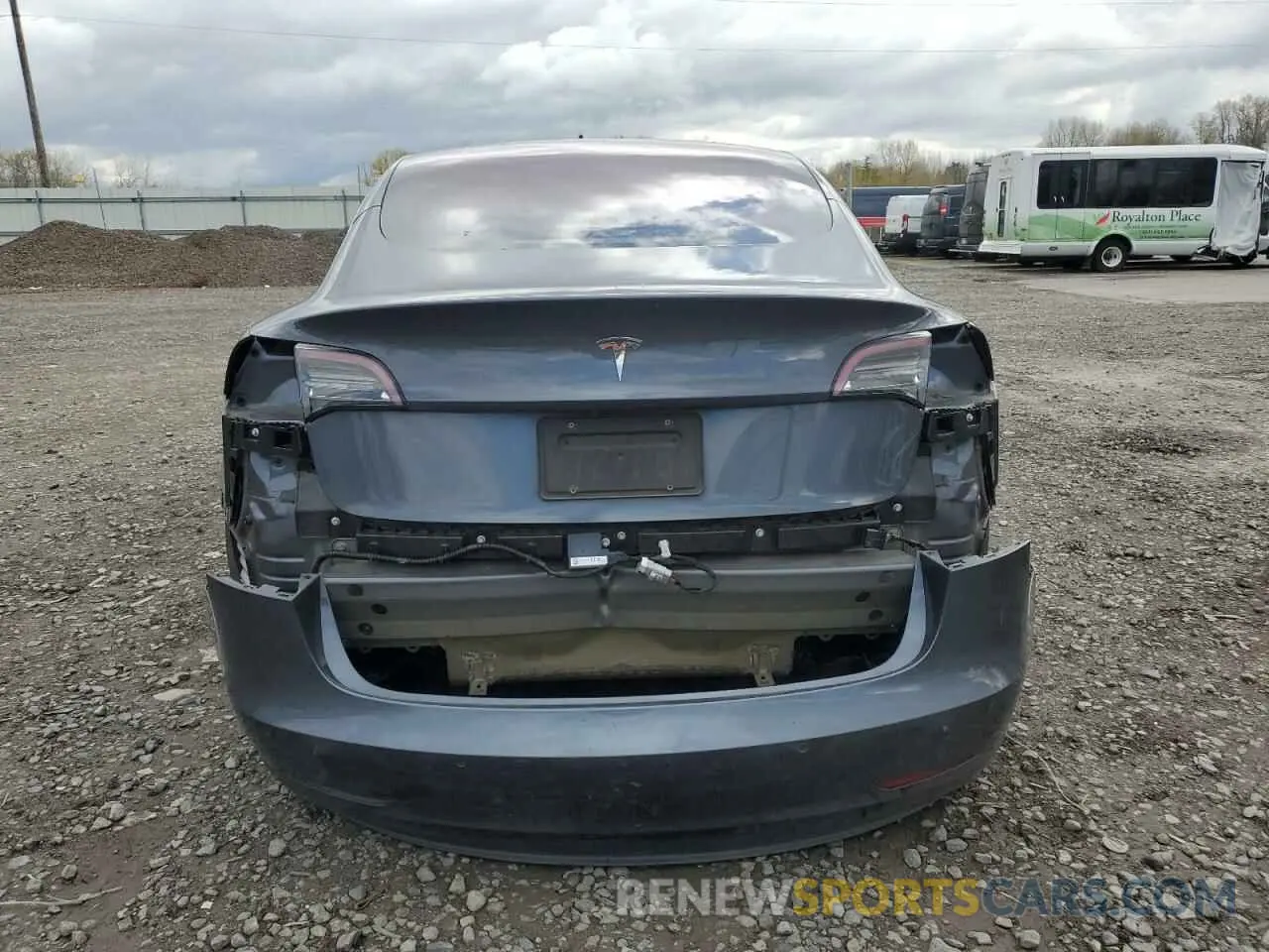 6 fotografías del automóvil dañado 5YJ3E1EA8KF326767 TESLA MODEL 3 2019