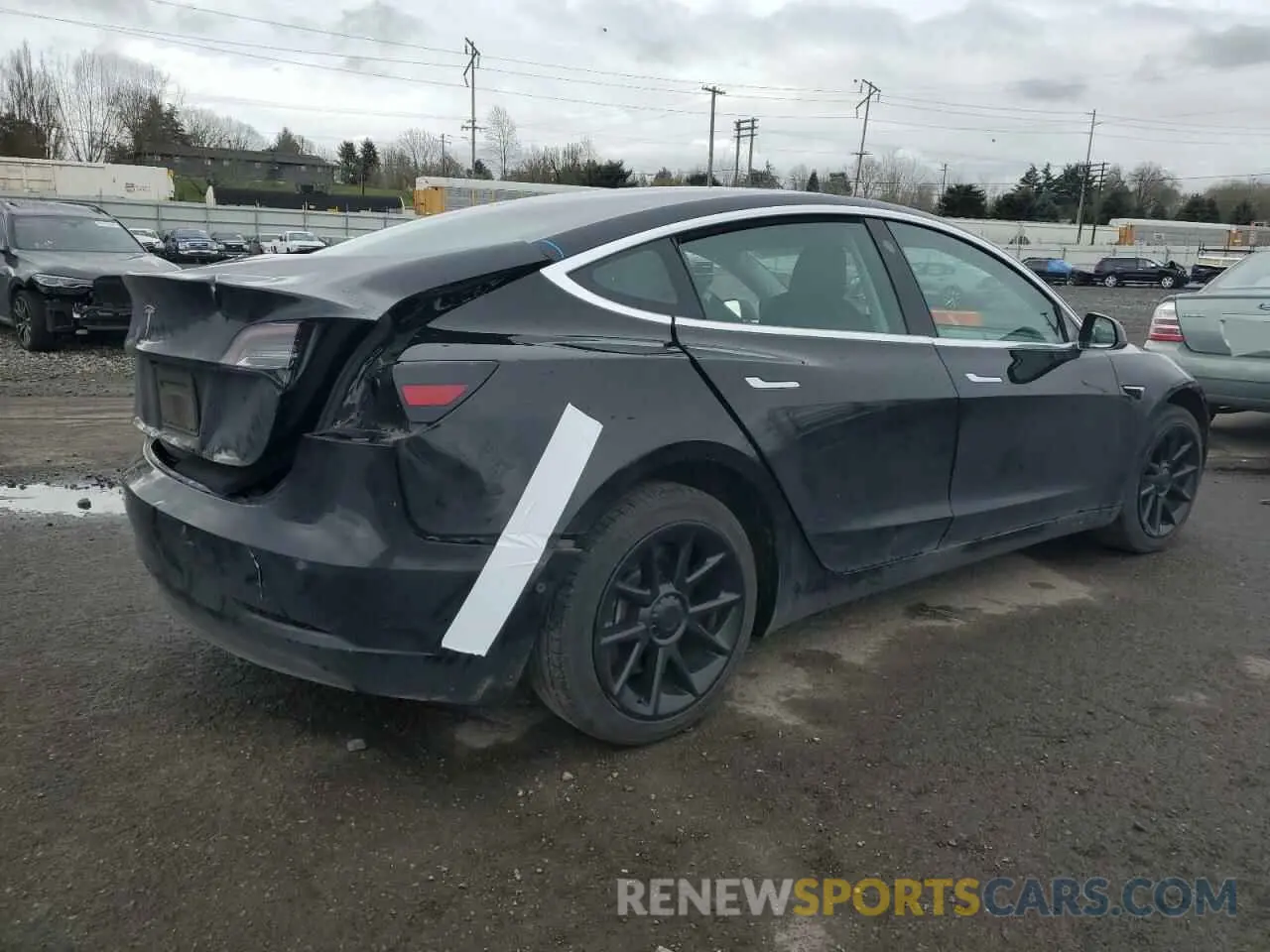 3 fotografías del automóvil dañado 5YJ3E1EA8KF394910 TESLA MODEL 3 2019