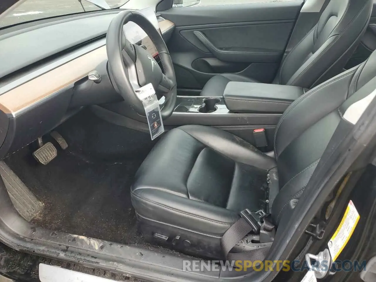 7 fotografías del automóvil dañado 5YJ3E1EA8KF394910 TESLA MODEL 3 2019