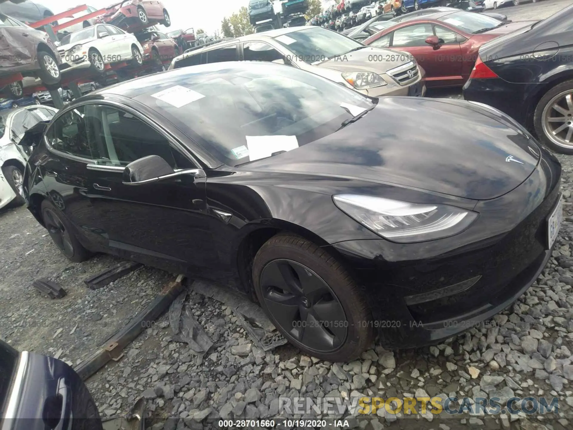 1 fotografías del automóvil dañado 5YJ3E1EA8KF394924 TESLA MODEL 3 2019