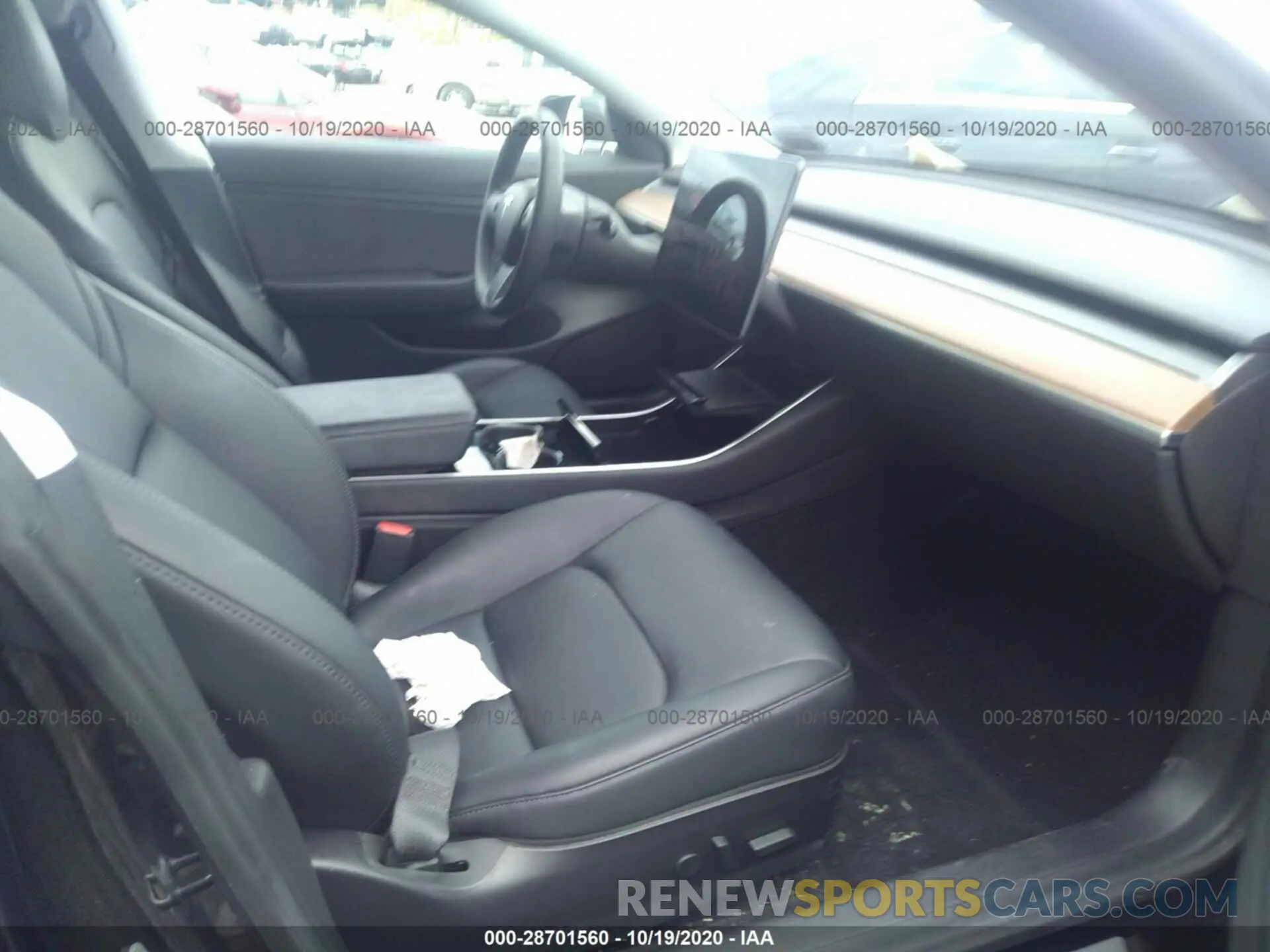 5 fotografías del automóvil dañado 5YJ3E1EA8KF394924 TESLA MODEL 3 2019