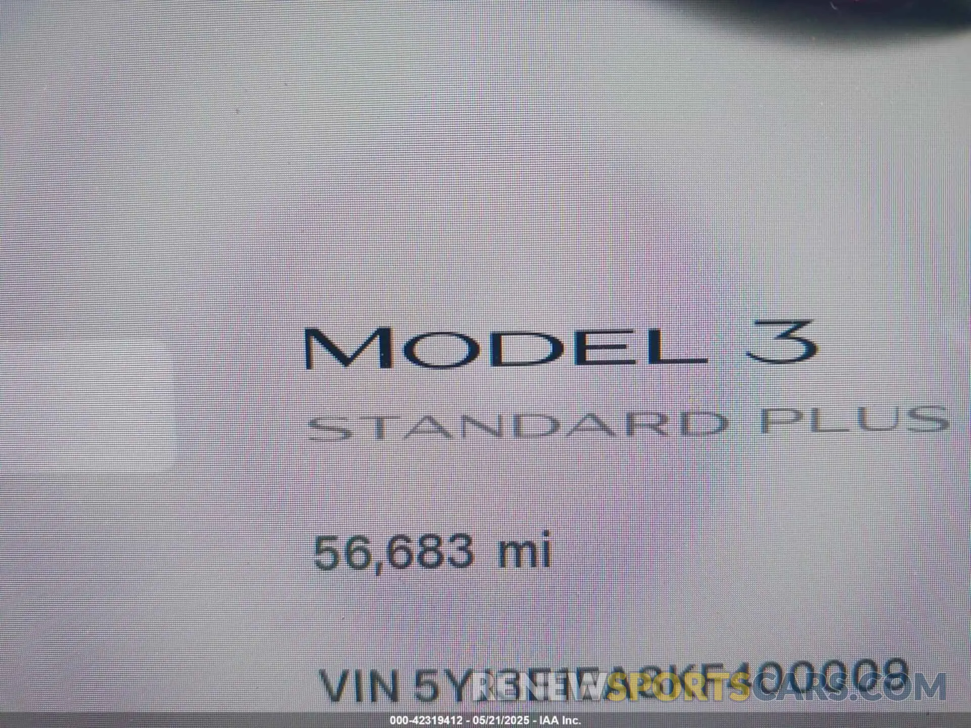 16 fotografías del automóvil dañado 5YJ3E1EA8KF400009 TESLA MODEL 3 2019
