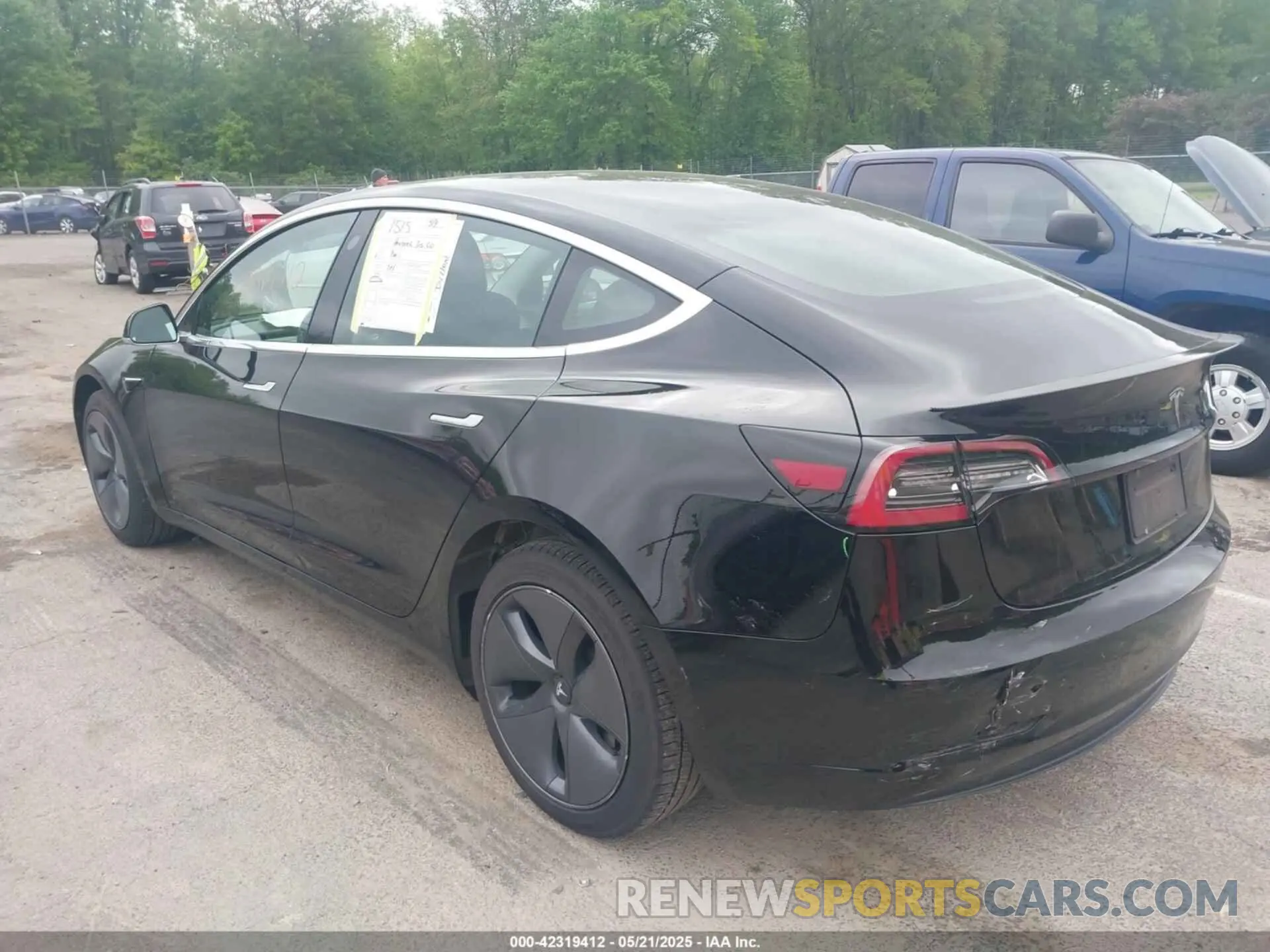 3 fotografías del automóvil dañado 5YJ3E1EA8KF400009 TESLA MODEL 3 2019