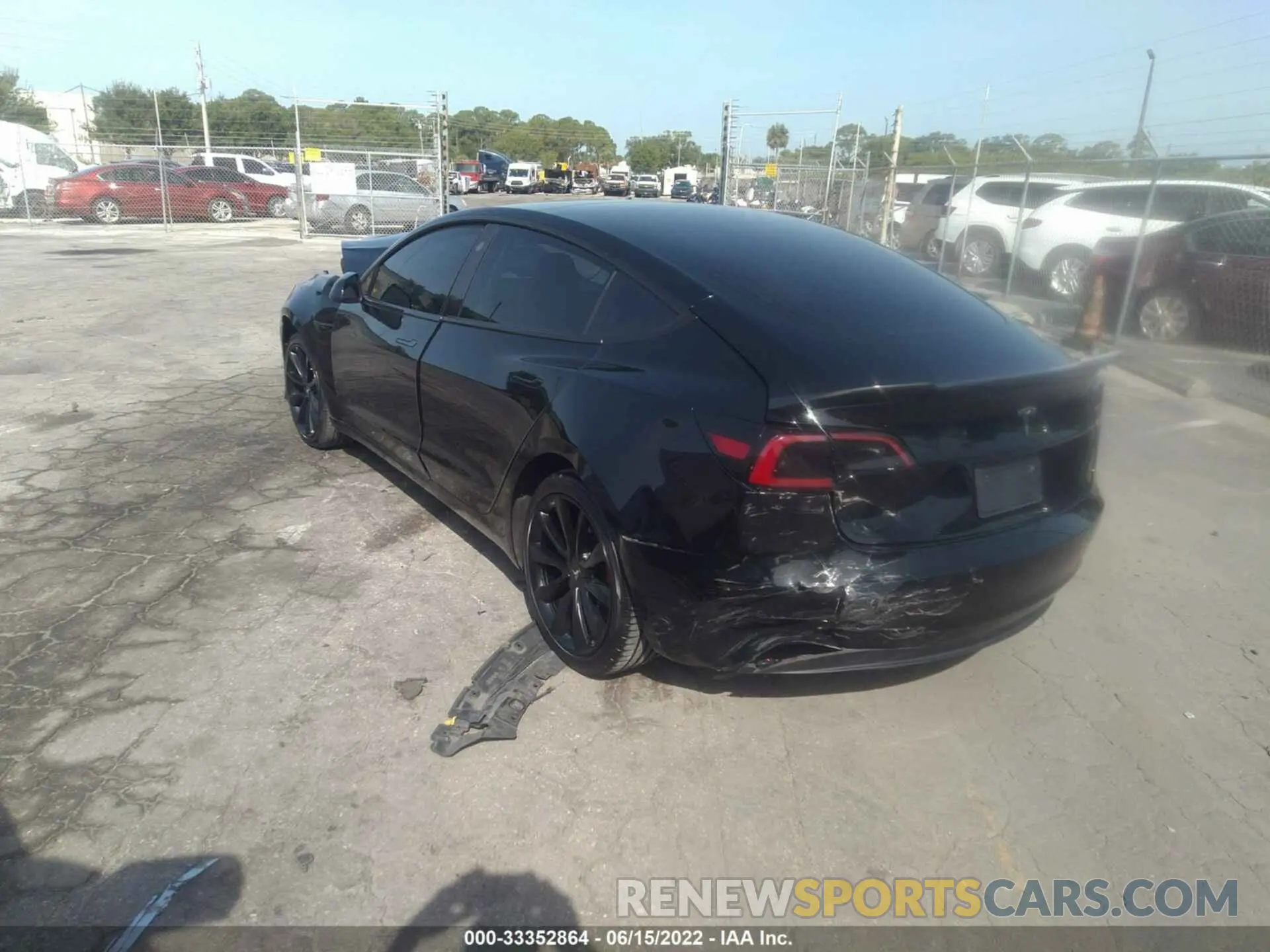 3 fotografías del automóvil dañado 5YJ3E1EA8KF412385 TESLA MODEL 3 2019