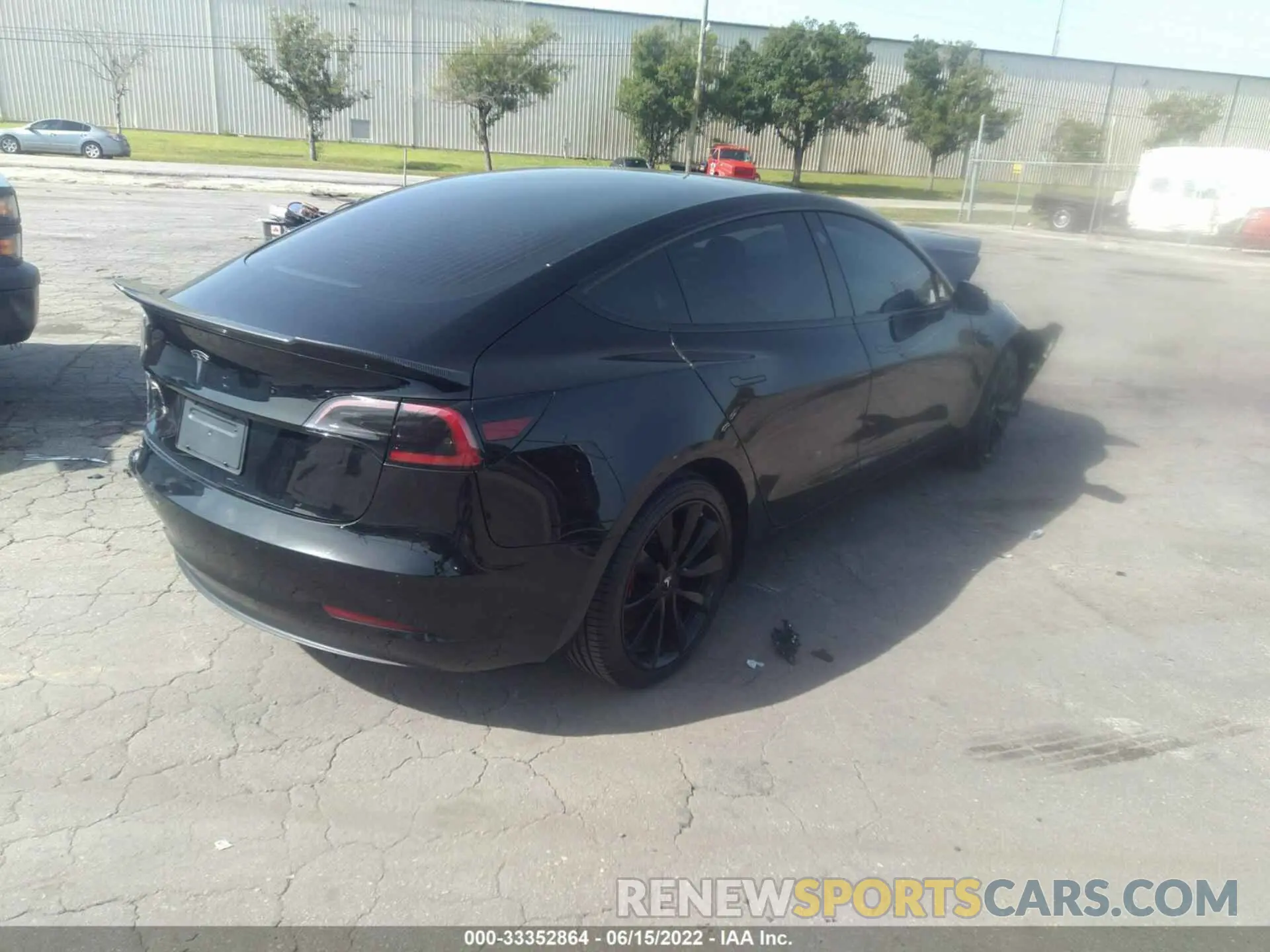 4 fotografías del automóvil dañado 5YJ3E1EA8KF412385 TESLA MODEL 3 2019