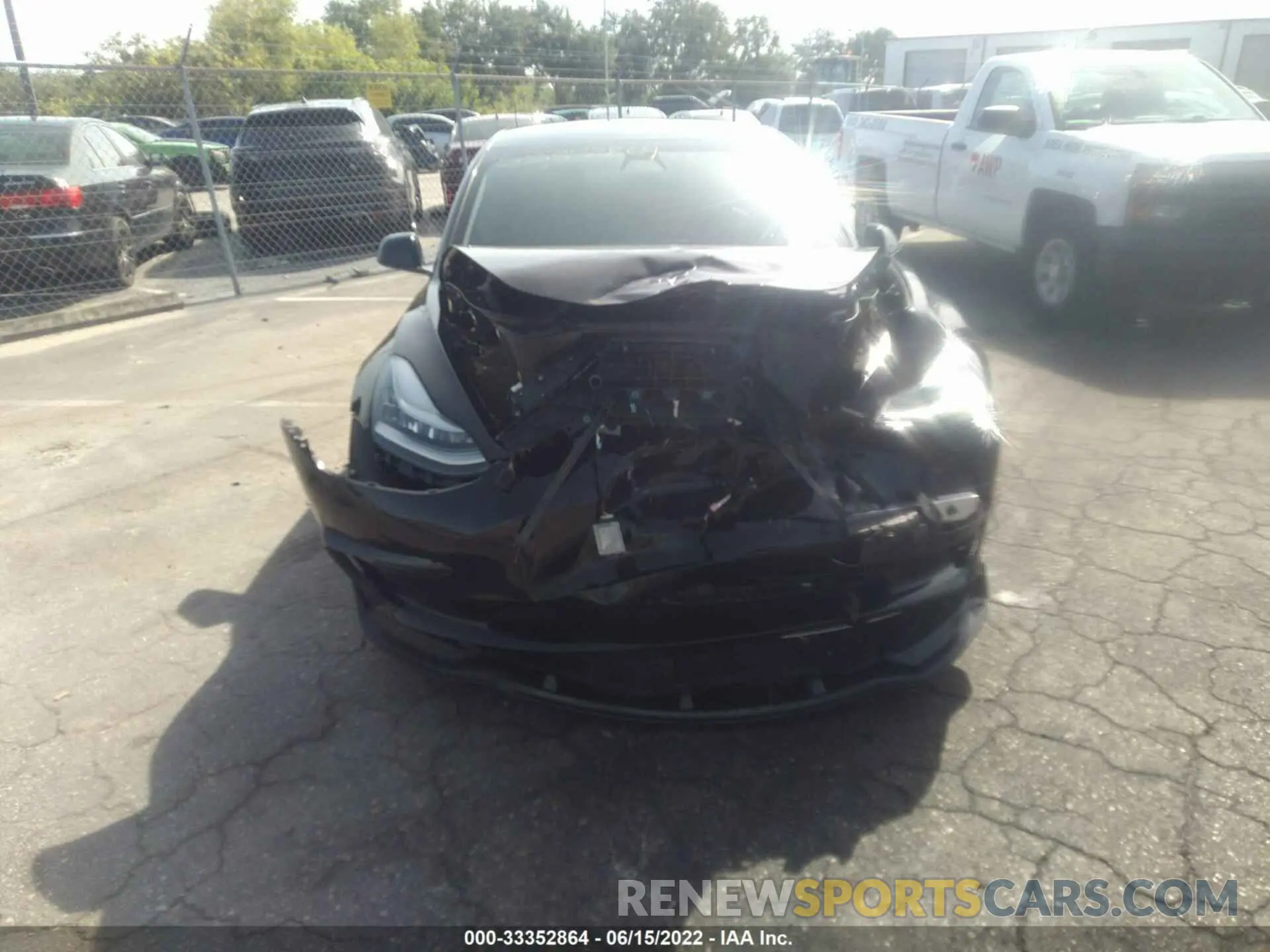 6 fotografías del automóvil dañado 5YJ3E1EA8KF412385 TESLA MODEL 3 2019