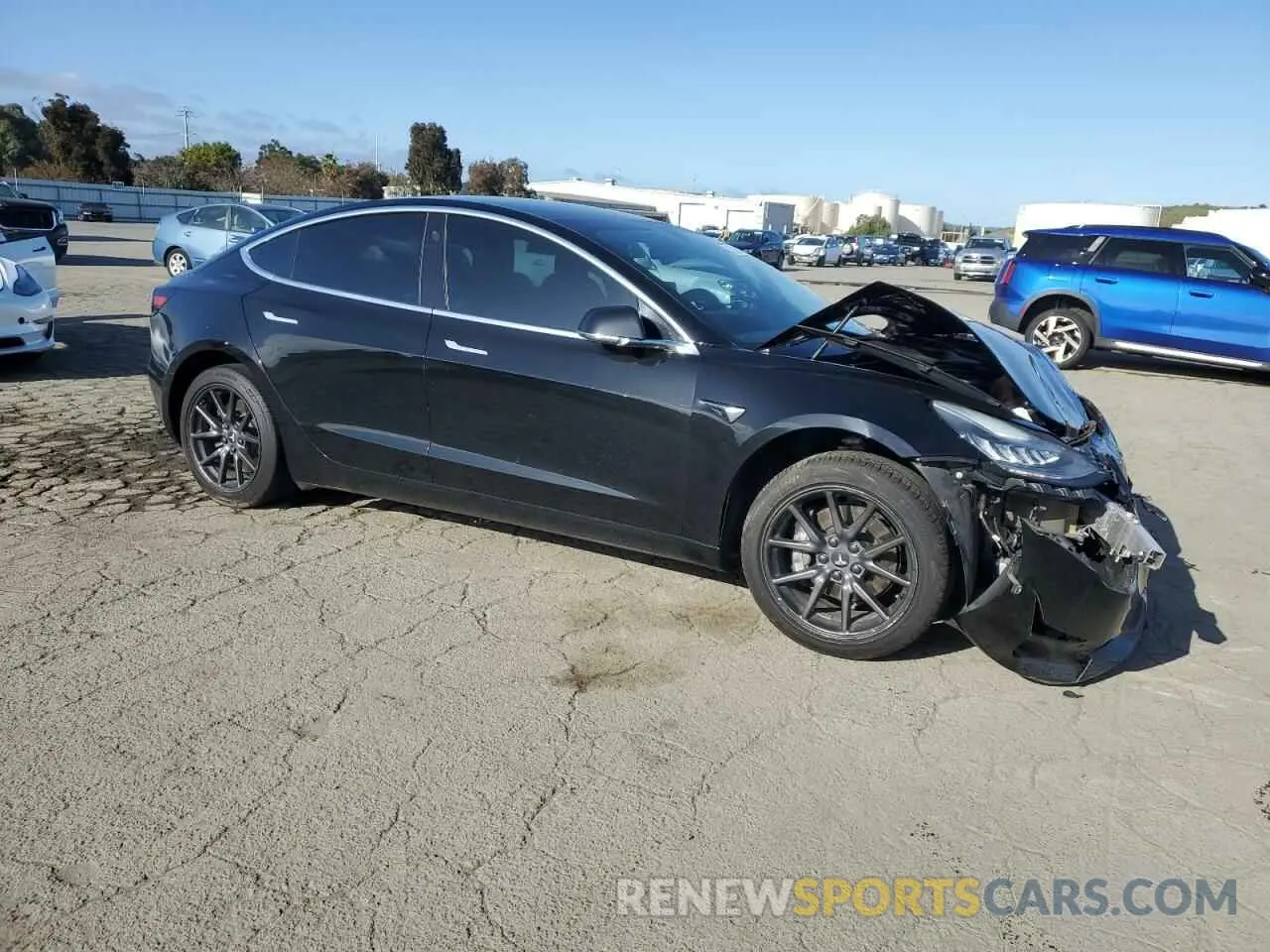 4 fotografías del automóvil dañado 5YJ3E1EA8KF424584 TESLA MODEL 3 2019