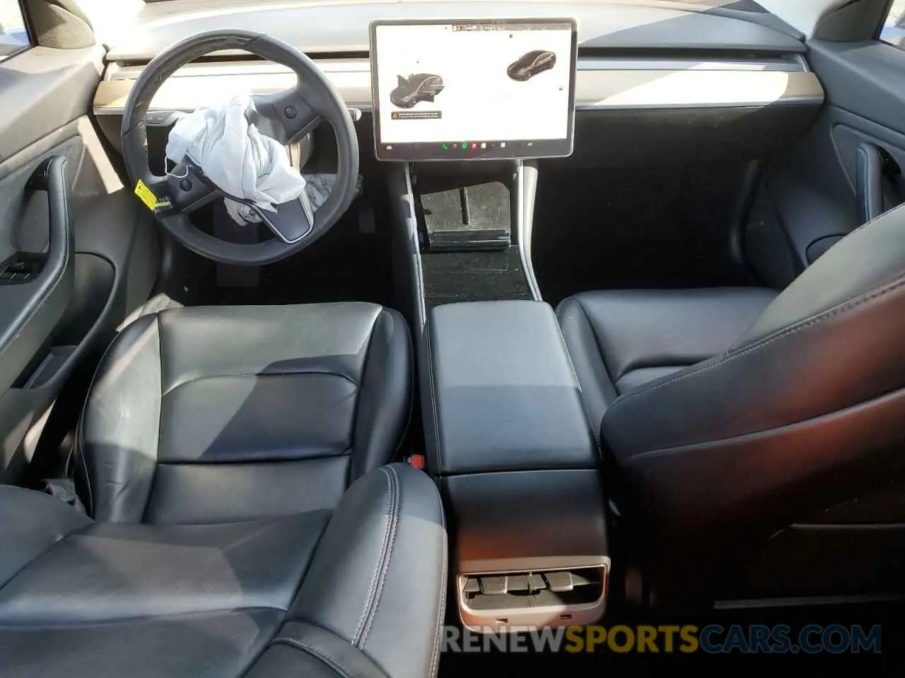 8 fotografías del automóvil dañado 5YJ3E1EA8KF424584 TESLA MODEL 3 2019