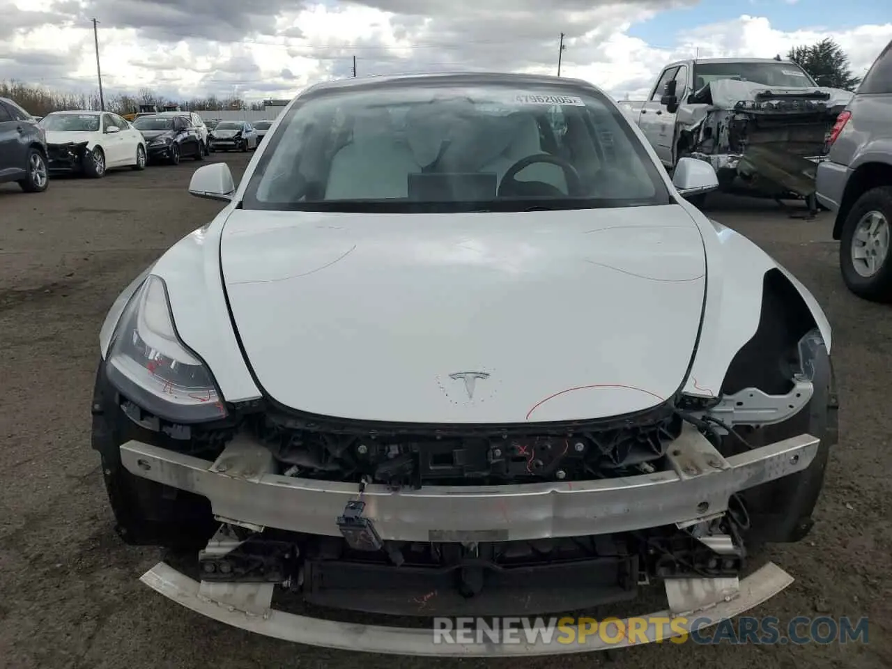 5 fotografías del automóvil dañado 5YJ3E1EA8KF429400 TESLA MODEL 3 2019