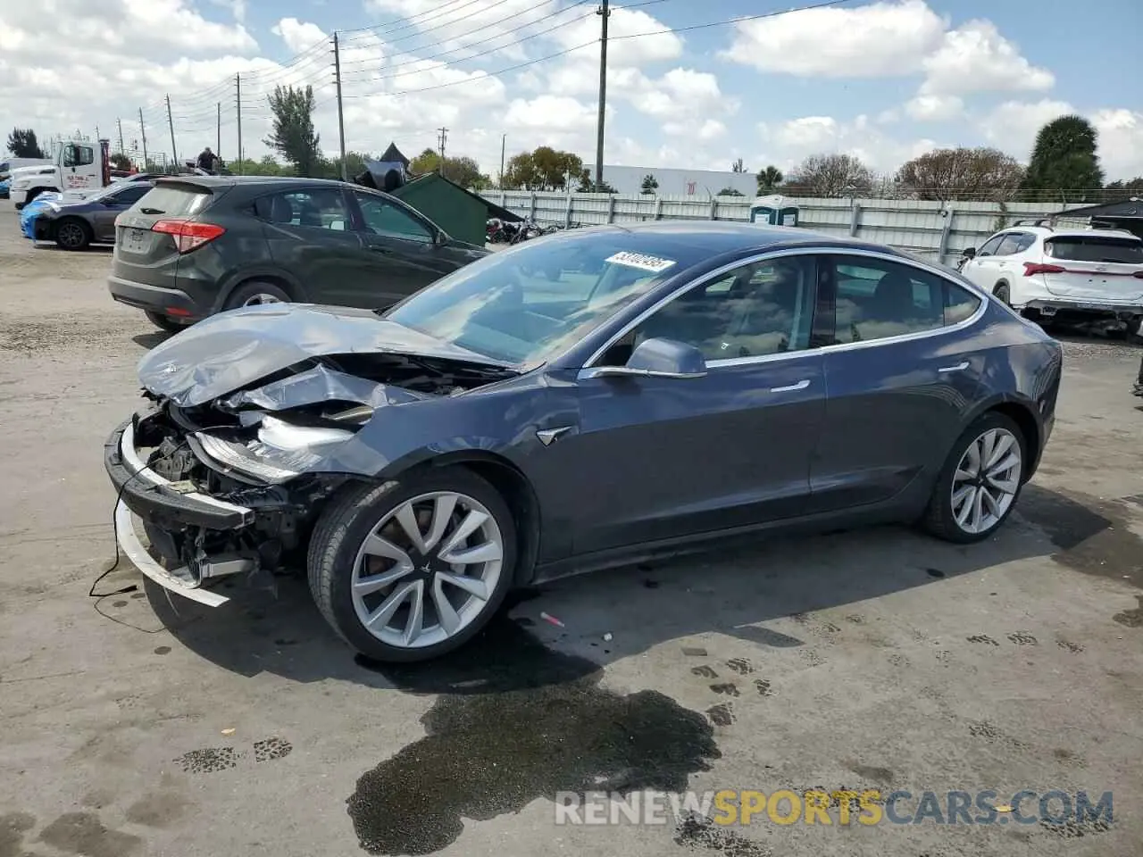1 fotografías del automóvil dañado 5YJ3E1EA8KF436363 TESLA MODEL 3 2019