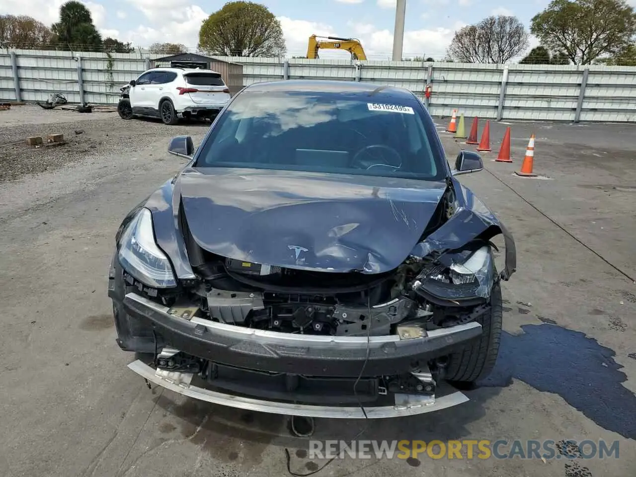 5 fotografías del automóvil dañado 5YJ3E1EA8KF436363 TESLA MODEL 3 2019