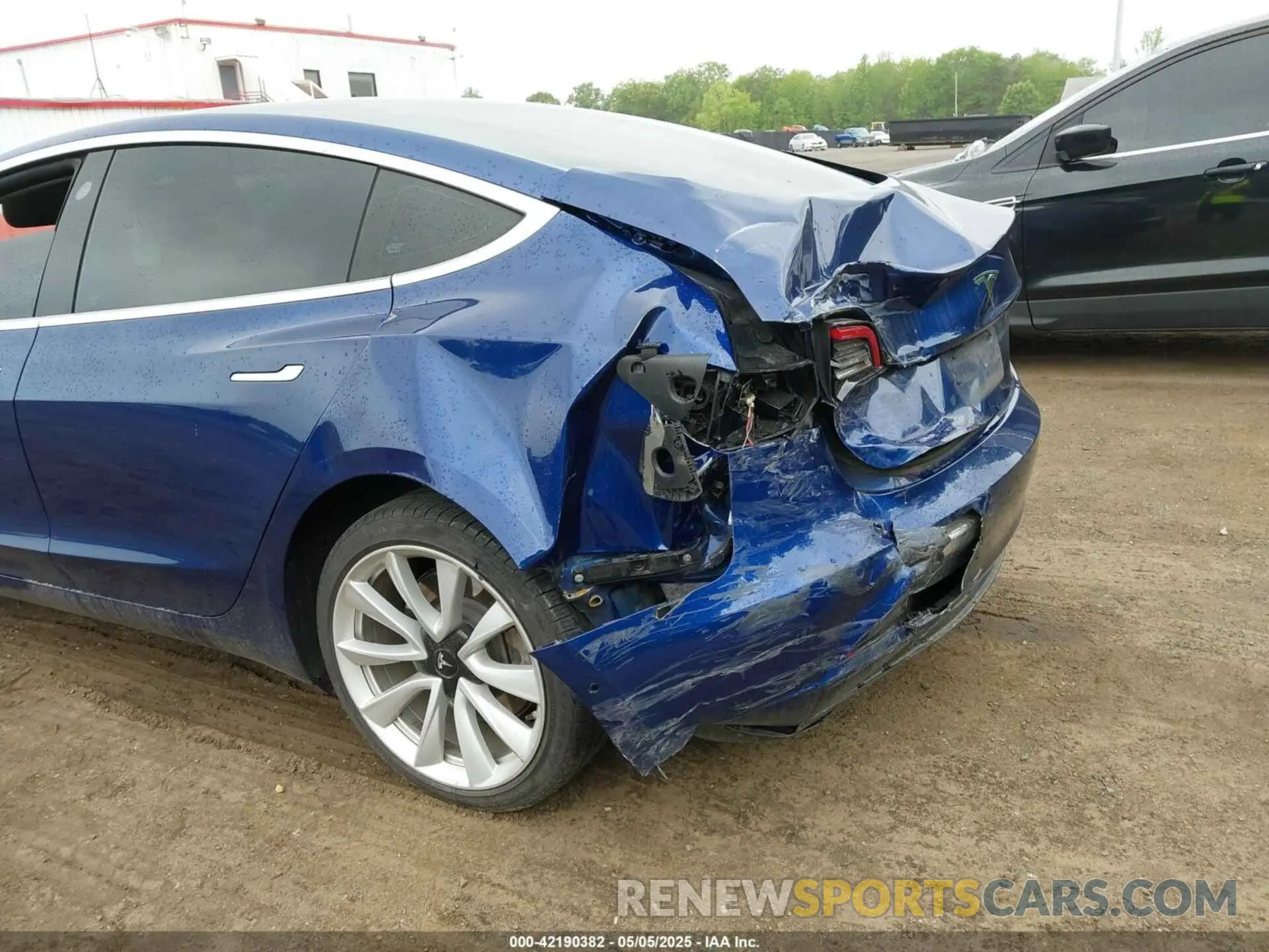 6 fotografías del automóvil dañado 5YJ3E1EA8KF447914 TESLA MODEL 3 2019