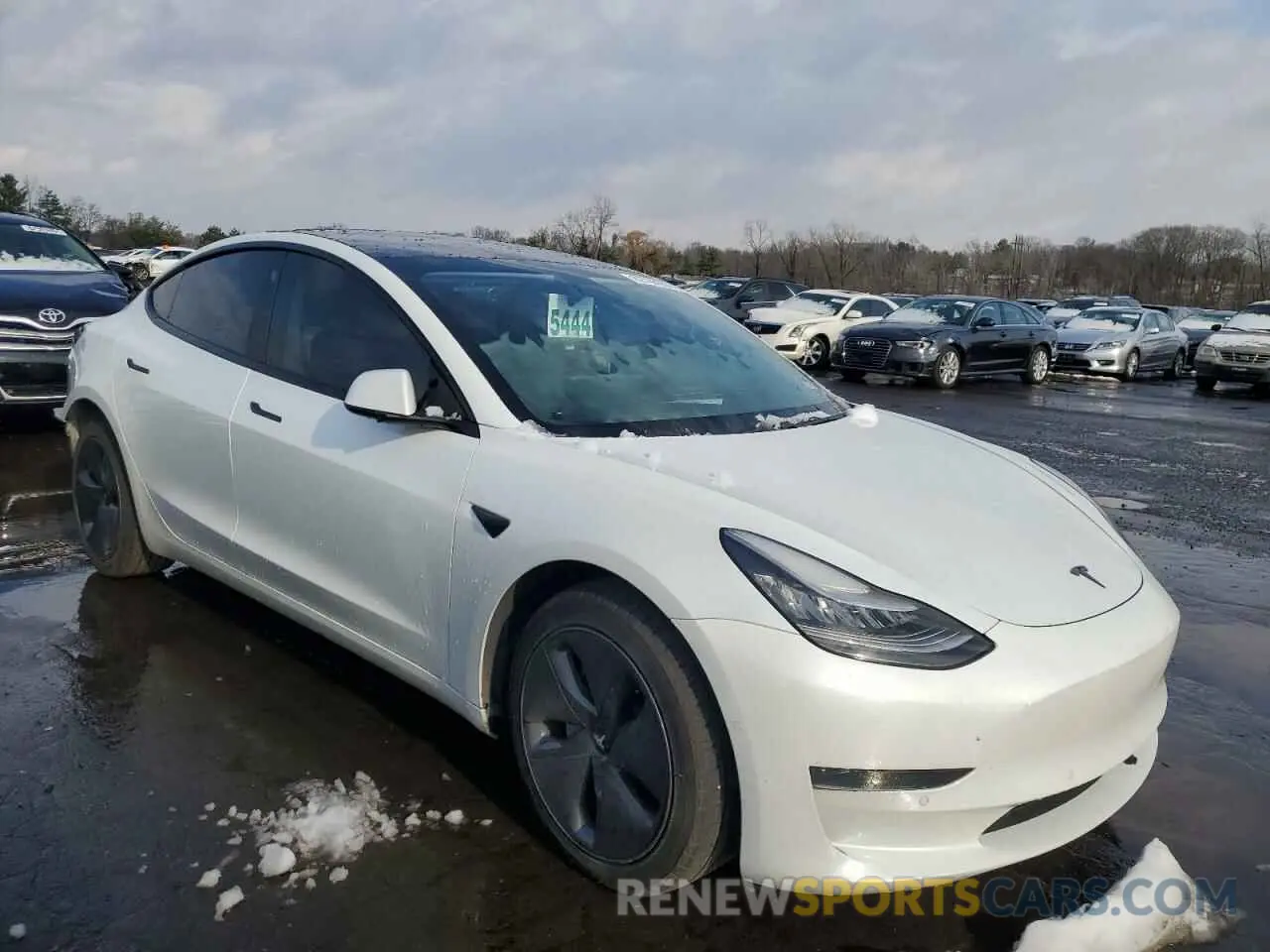 4 fotografías del automóvil dañado 5YJ3E1EA8KF466897 TESLA MODEL 3 2019