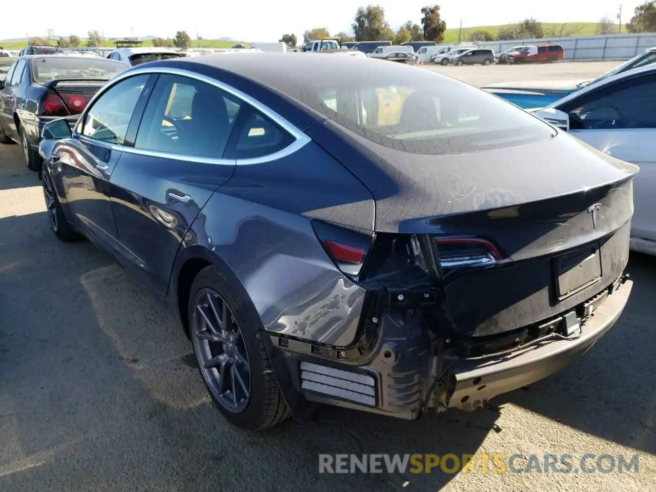 3 fotografías del automóvil dañado 5YJ3E1EA9KF190293 TESLA MODEL 3 2019