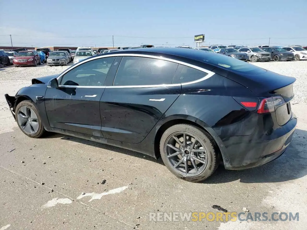 2 fotografías del automóvil dañado 5YJ3E1EA9KF193033 TESLA MODEL 3 2019