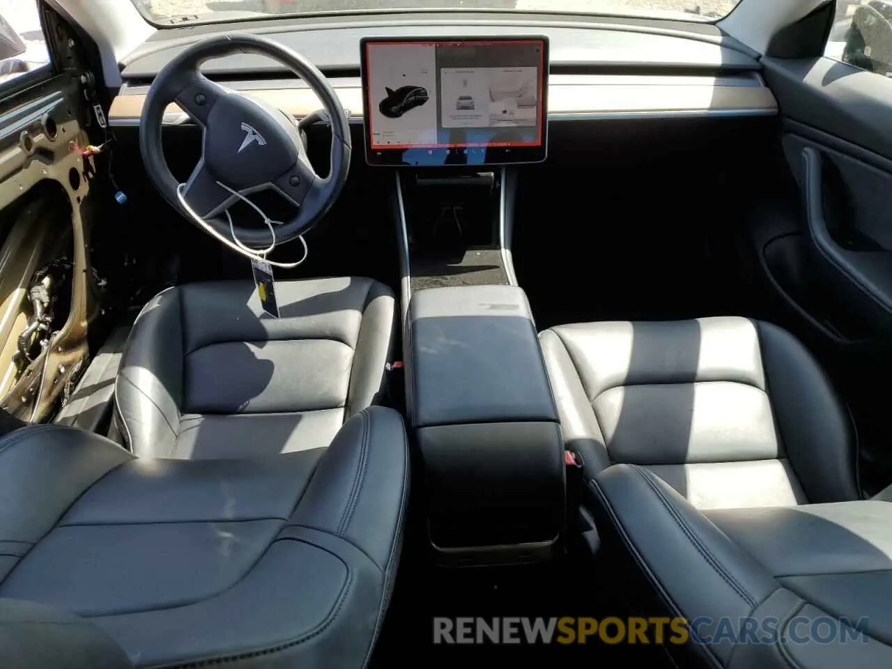 8 fotografías del automóvil dañado 5YJ3E1EA9KF304986 TESLA MODEL 3 2019