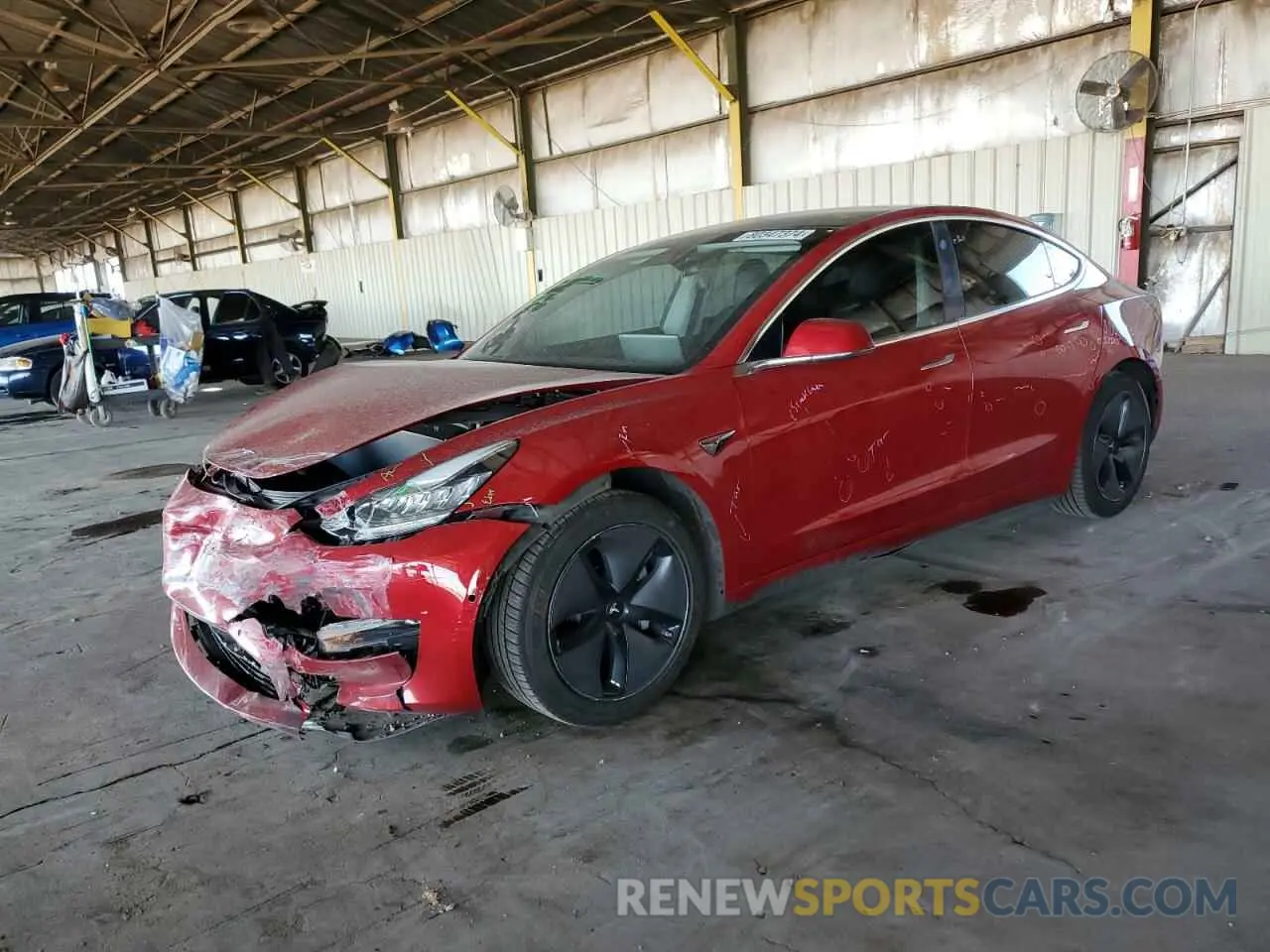 1 fotografías del automóvil dañado 5YJ3E1EA9KF313719 TESLA MODEL 3 2019