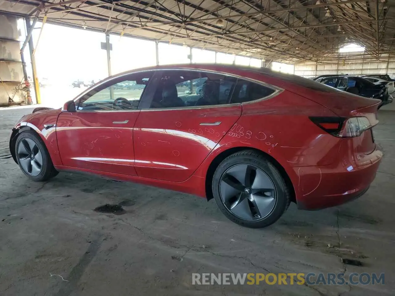 2 fotografías del automóvil dañado 5YJ3E1EA9KF313719 TESLA MODEL 3 2019