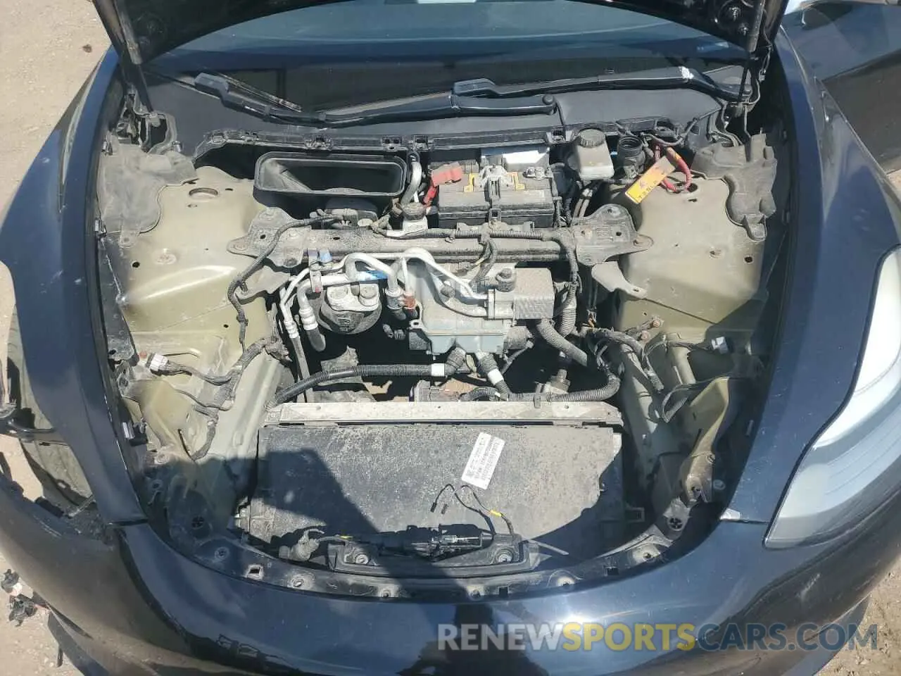 11 fotografías del automóvil dañado 5YJ3E1EA9KF321593 TESLA MODEL 3 2019