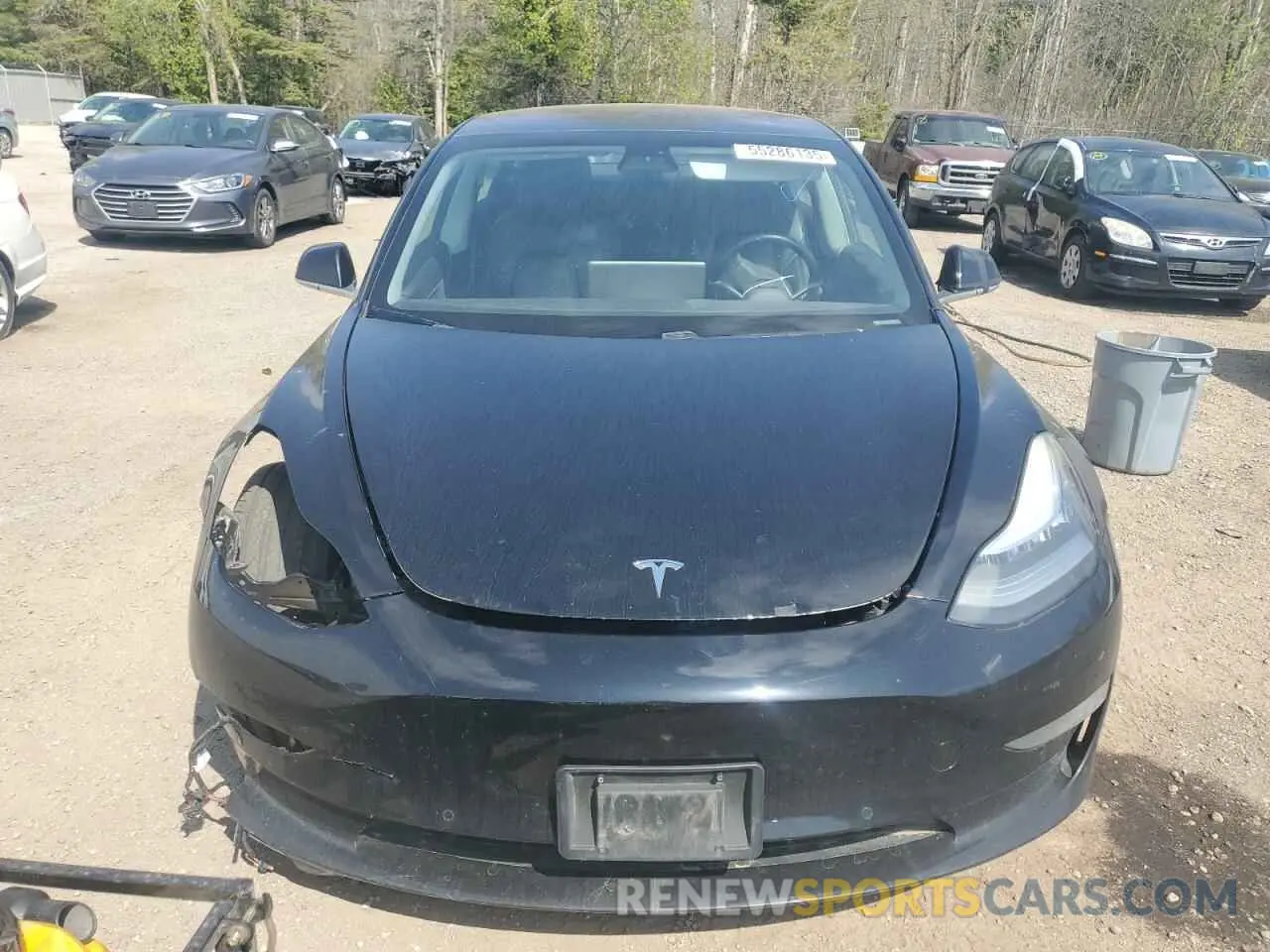 5 fotografías del automóvil dañado 5YJ3E1EA9KF321593 TESLA MODEL 3 2019