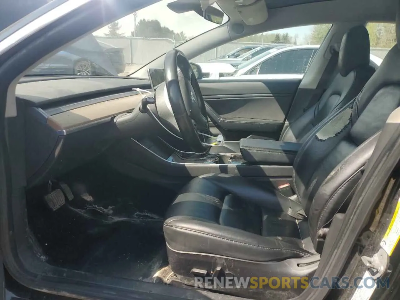 7 fotografías del automóvil dañado 5YJ3E1EA9KF321593 TESLA MODEL 3 2019