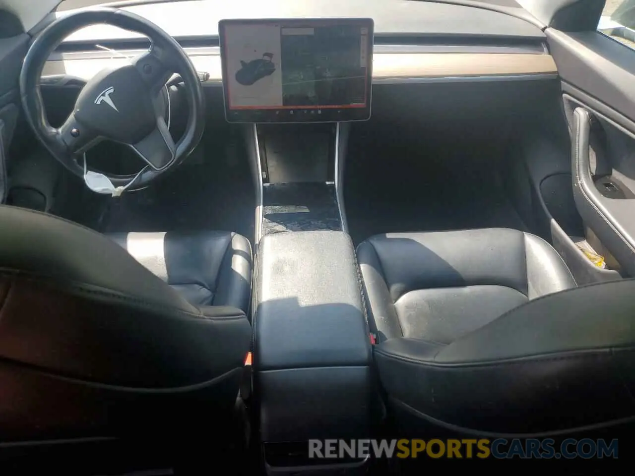 8 fotografías del automóvil dañado 5YJ3E1EA9KF321593 TESLA MODEL 3 2019
