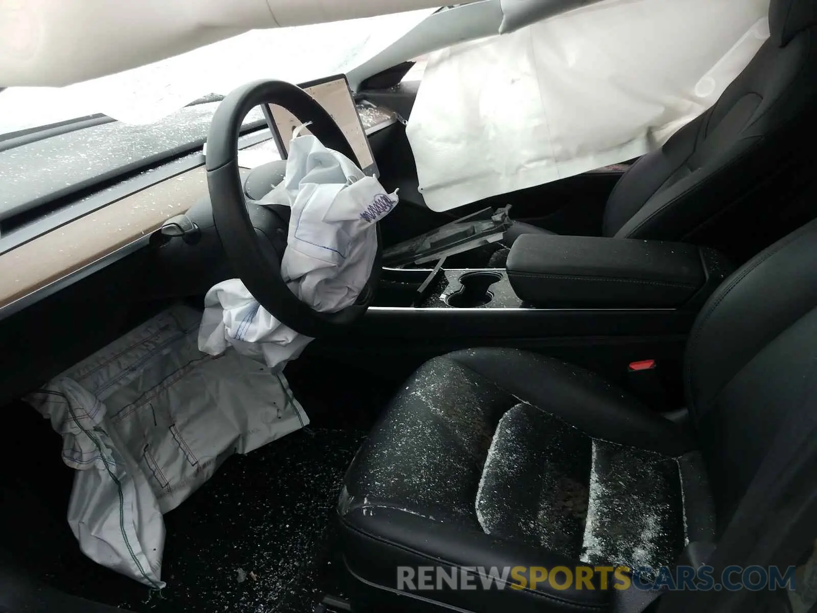 5 fotografías del automóvil dañado 5YJ3E1EA9KF325546 TESLA MODEL 3 2019