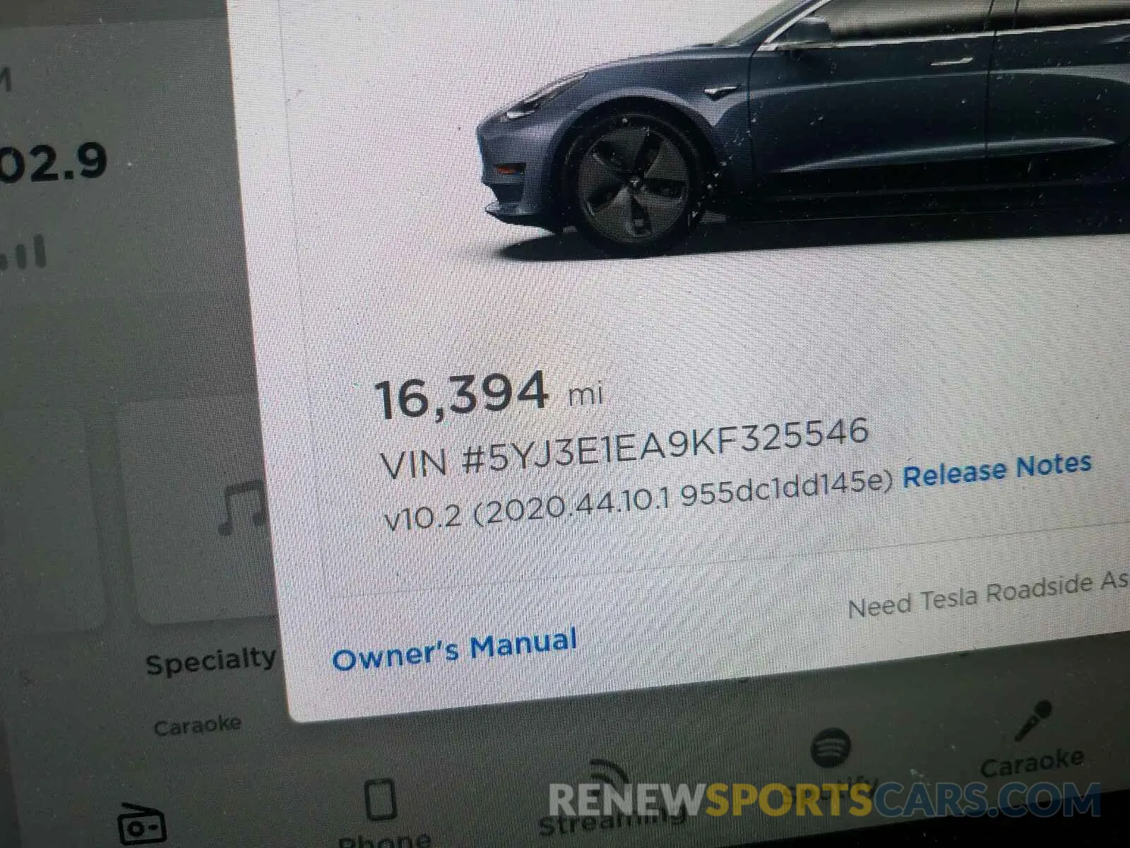 8 fotografías del automóvil dañado 5YJ3E1EA9KF325546 TESLA MODEL 3 2019