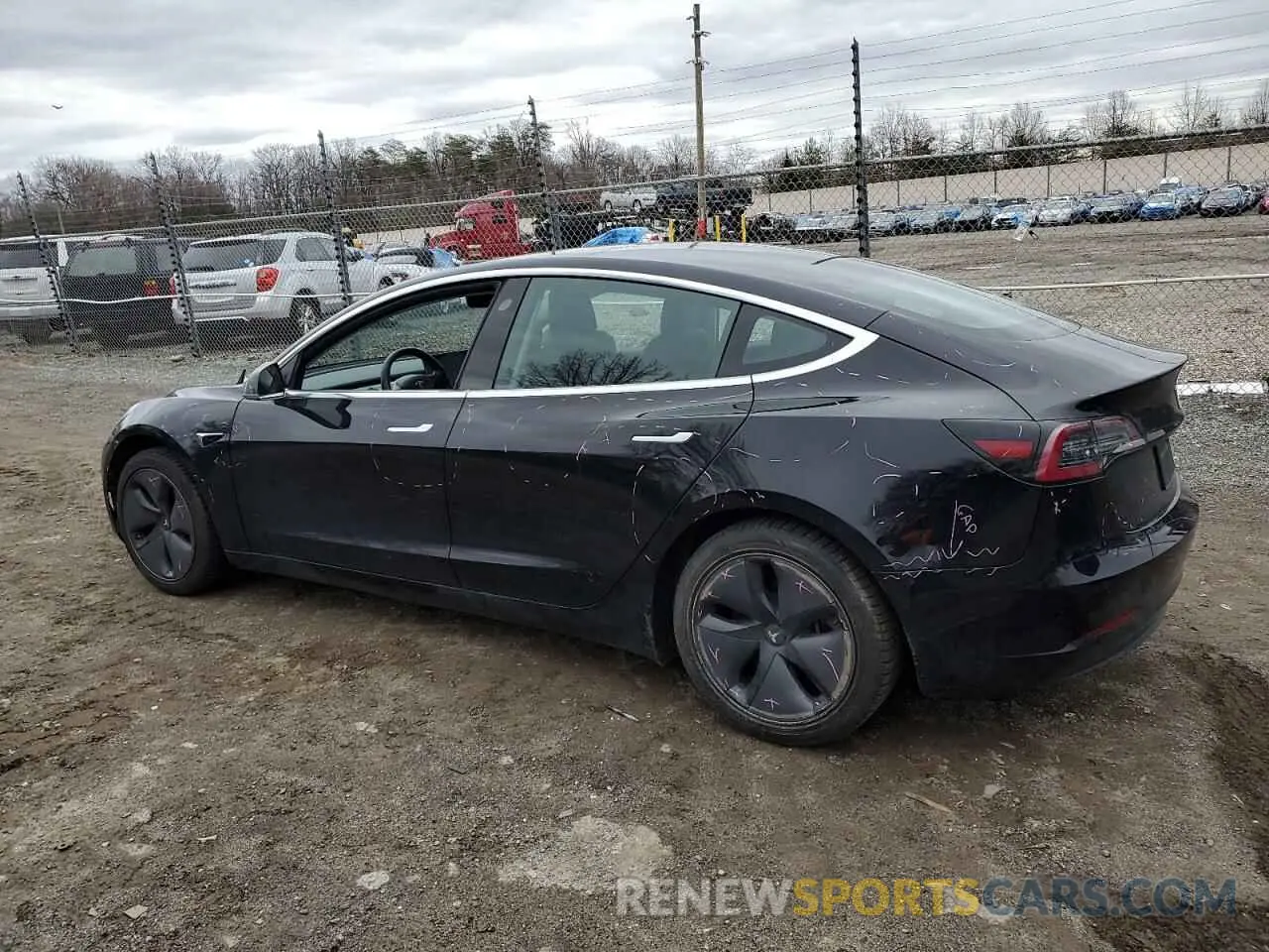 2 fotografías del automóvil dañado 5YJ3E1EA9KF361804 TESLA MODEL 3 2019