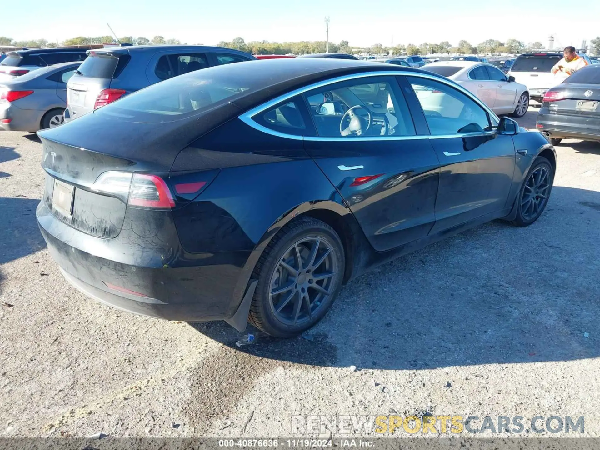 4 fotografías del automóvil dañado 5YJ3E1EA9KF394673 TESLA MODEL 3 2019