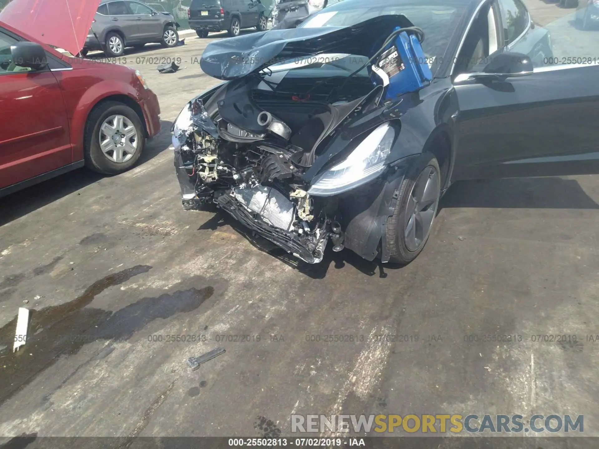 6 fotografías del automóvil dañado 5YJ3E1EA9KF397640 TESLA MODEL 3 2019