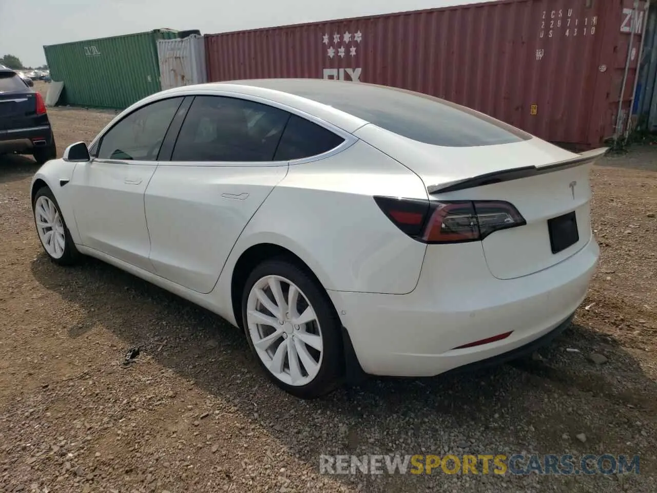 2 fotografías del automóvil dañado 5YJ3E1EA9KF407549 TESLA MODEL 3 2019