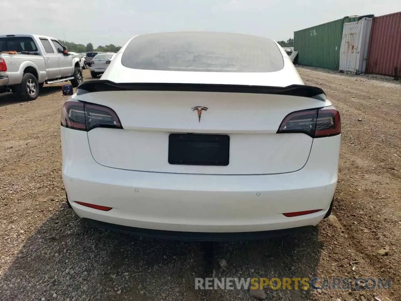 6 fotografías del automóvil dañado 5YJ3E1EA9KF407549 TESLA MODEL 3 2019