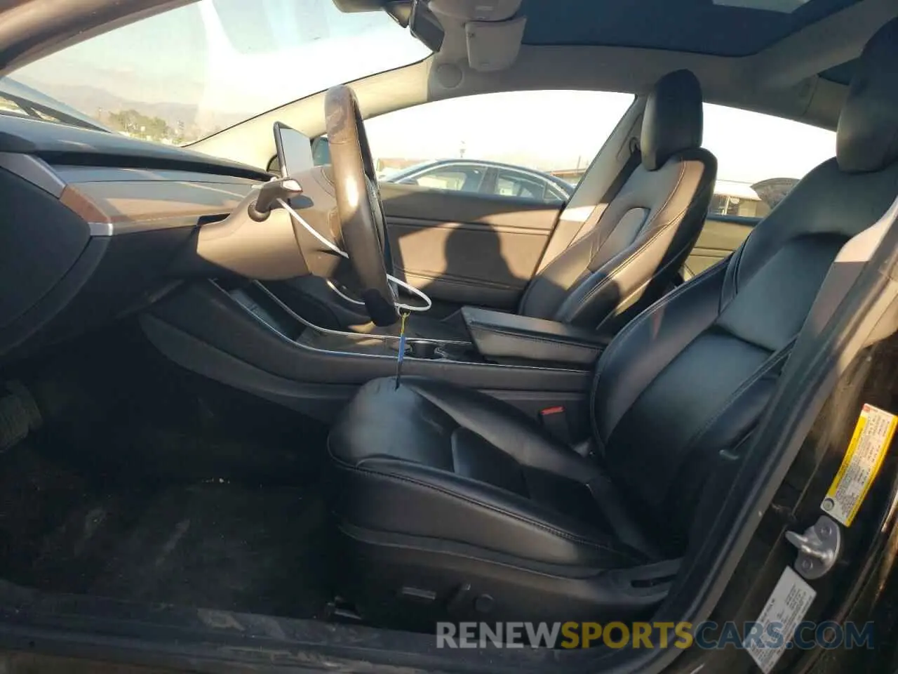 7 fotografías del automóvil dañado 5YJ3E1EA9KF417076 TESLA MODEL 3 2019
