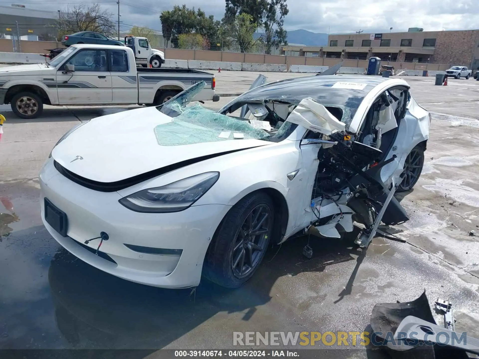 2 fotografías del automóvil dañado 5YJ3E1EA9KF427316 TESLA MODEL 3 2019