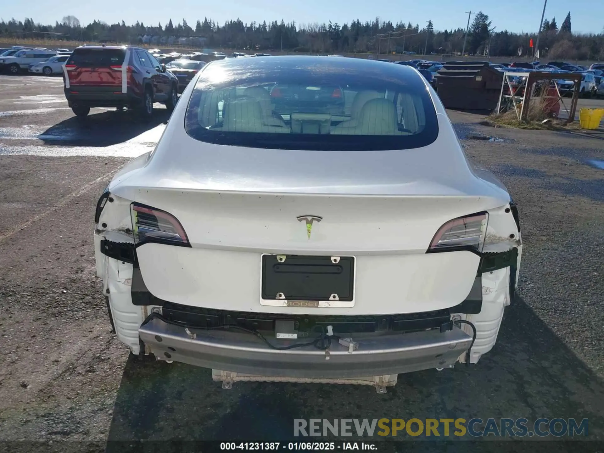 16 fotografías del automóvil dañado 5YJ3E1EA9KF431821 TESLA MODEL 3 2019