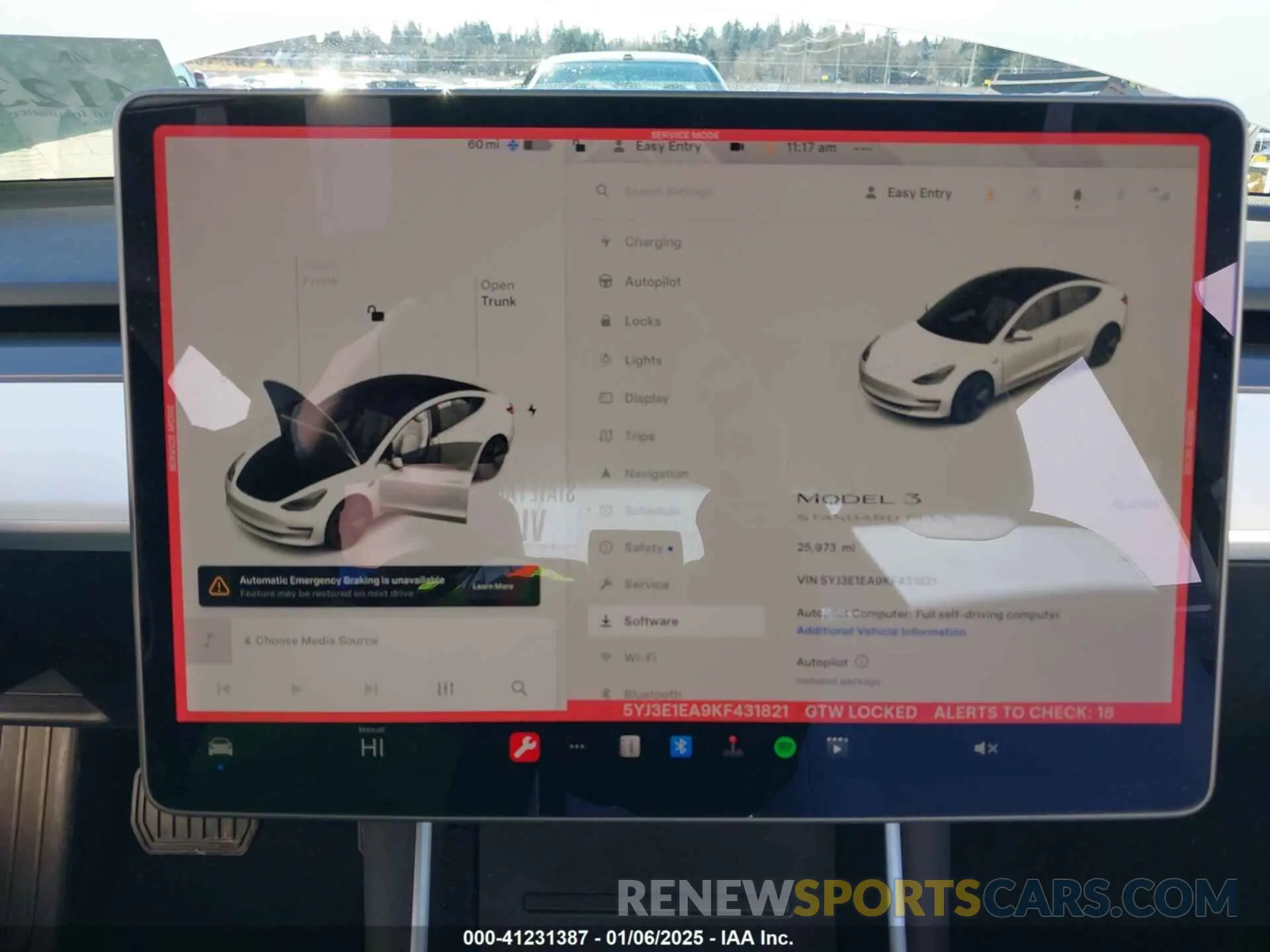 7 fotografías del automóvil dañado 5YJ3E1EA9KF431821 TESLA MODEL 3 2019