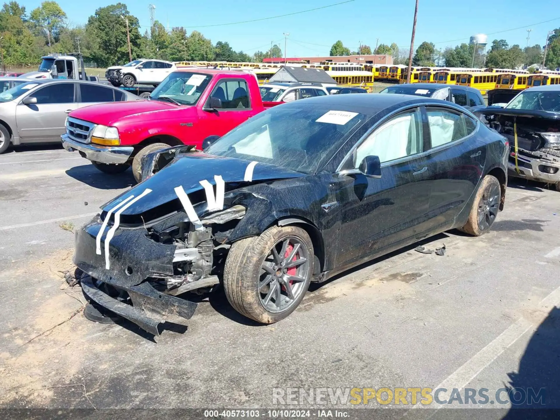 2 fotografías del automóvil dañado 5YJ3E1EA9KF434797 TESLA MODEL 3 2019