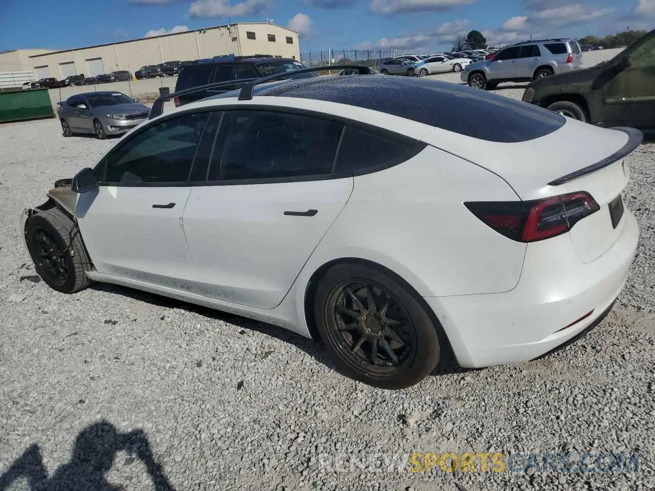 2 fotografías del automóvil dañado 5YJ3E1EA9KF464348 TESLA MODEL 3 2019
