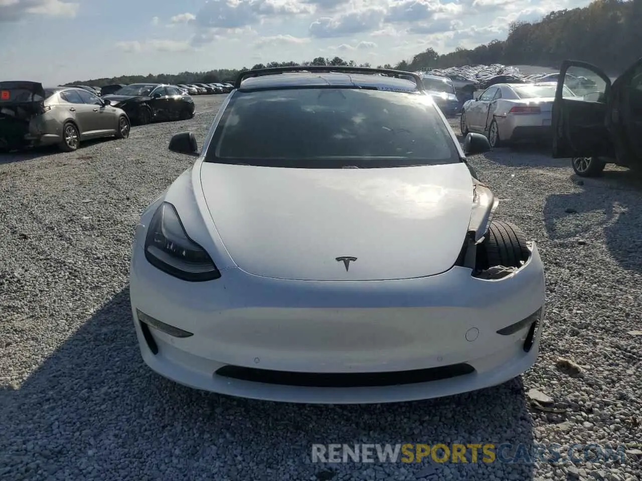 5 fotografías del automóvil dañado 5YJ3E1EA9KF464348 TESLA MODEL 3 2019