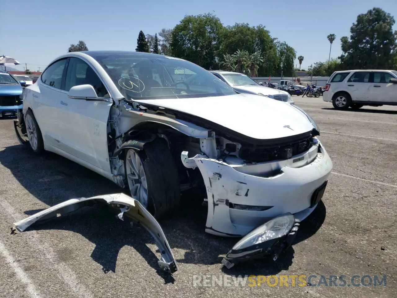 1 fotografías del automóvil dañado 5YJ3E1EA9KF472496 TESLA MODEL 3 2019