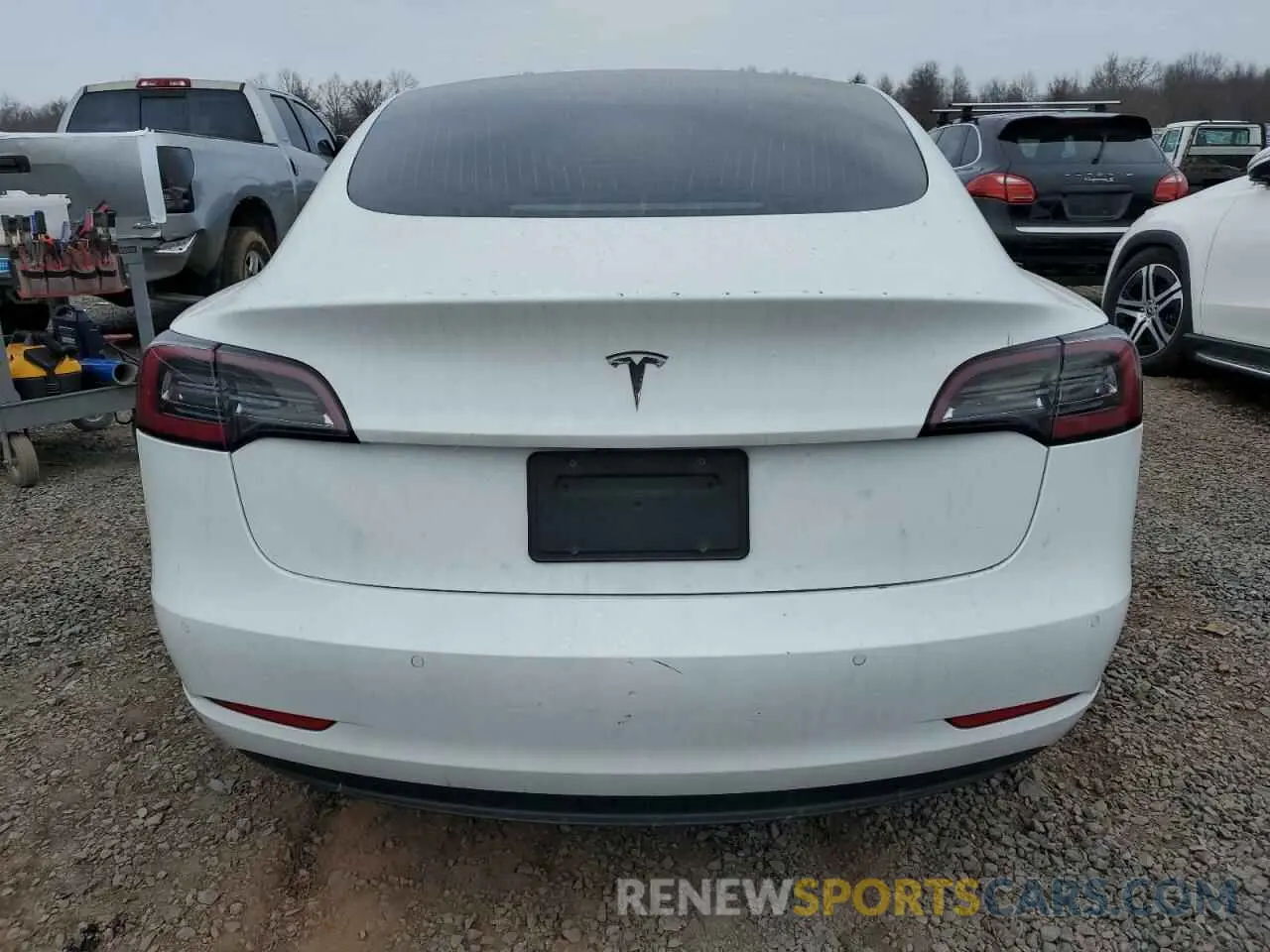 6 fotografías del automóvil dañado 5YJ3E1EA9KF482607 TESLA MODEL 3 2019