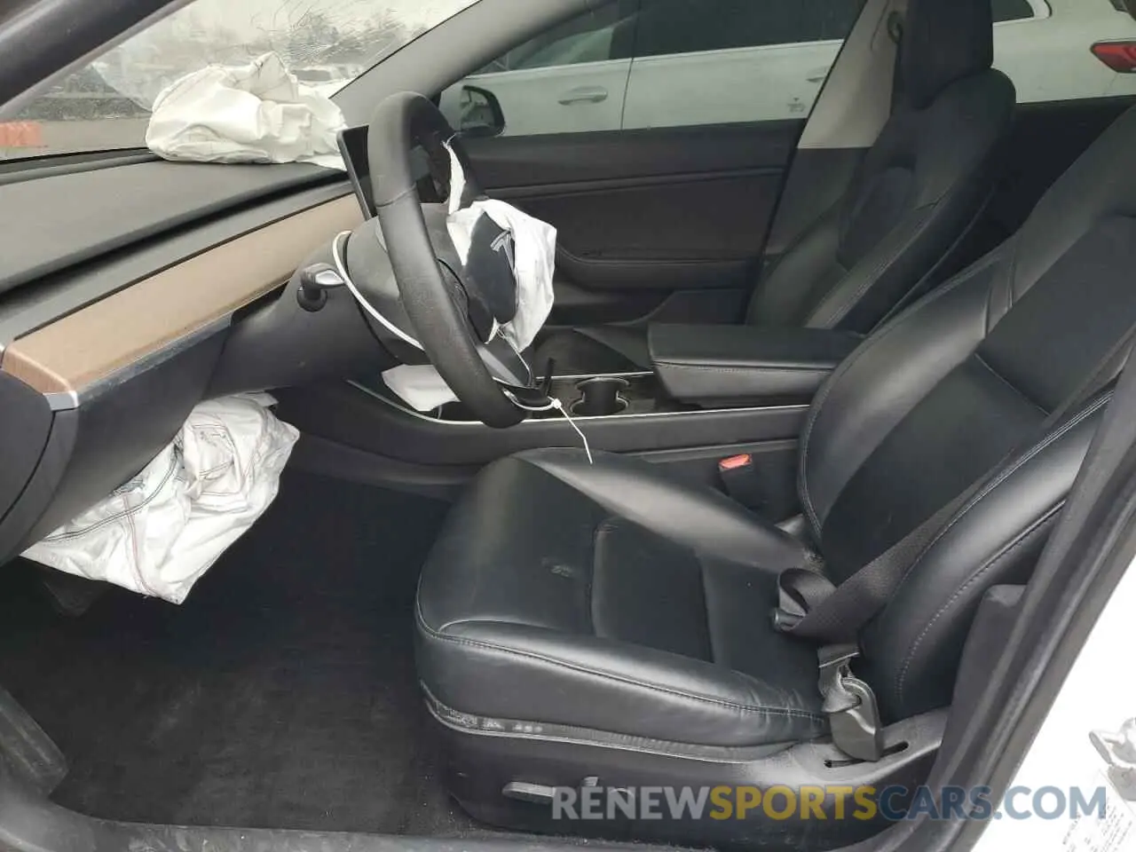 7 fotografías del automóvil dañado 5YJ3E1EA9KF482607 TESLA MODEL 3 2019