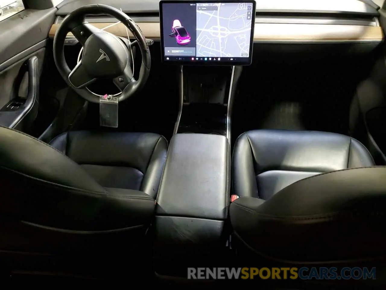 8 fotografías del automóvil dañado 5YJ3E1EA9KF483725 TESLA MODEL 3 2019